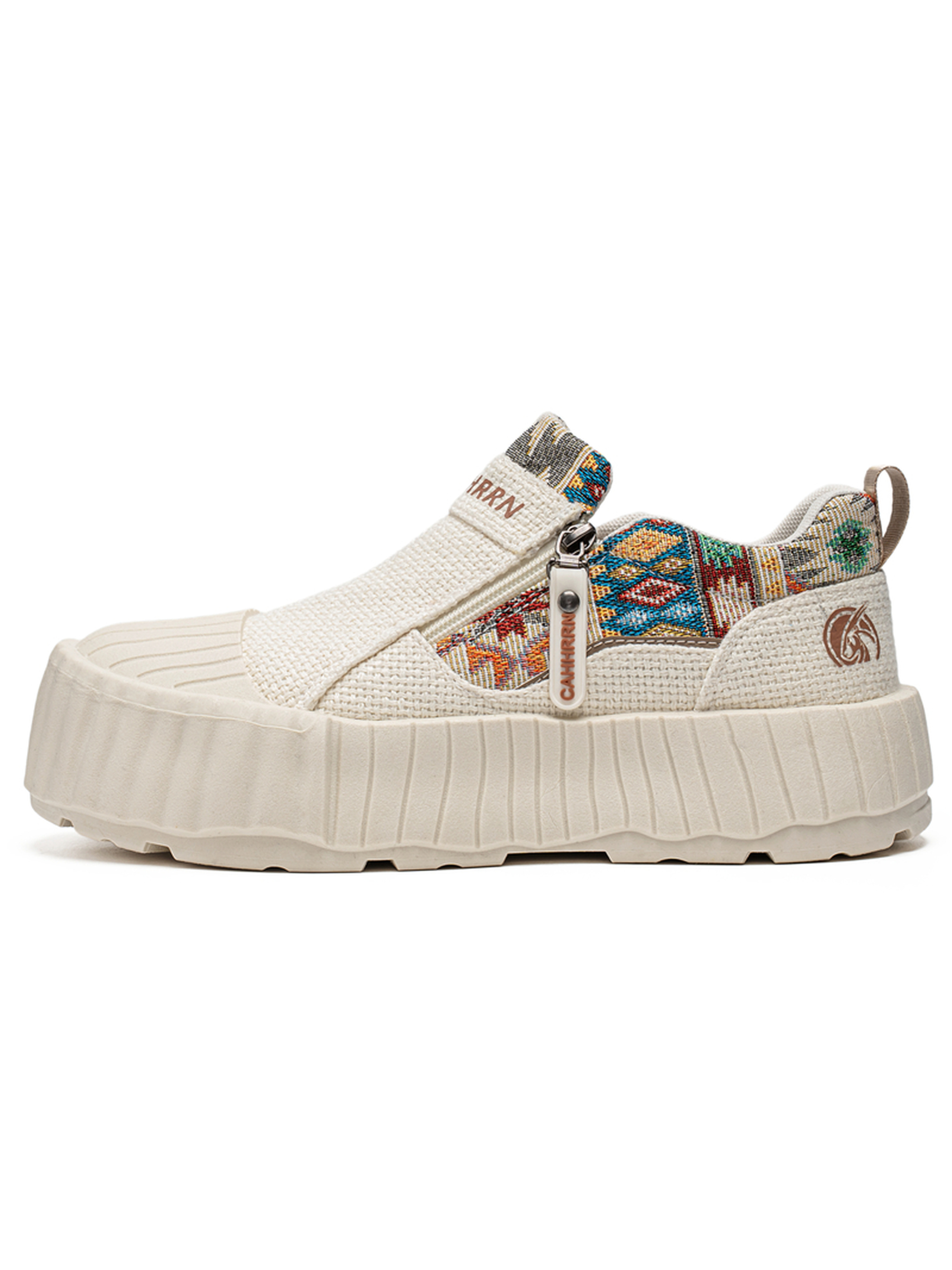 Casual Slip-On Shoes with Zipper