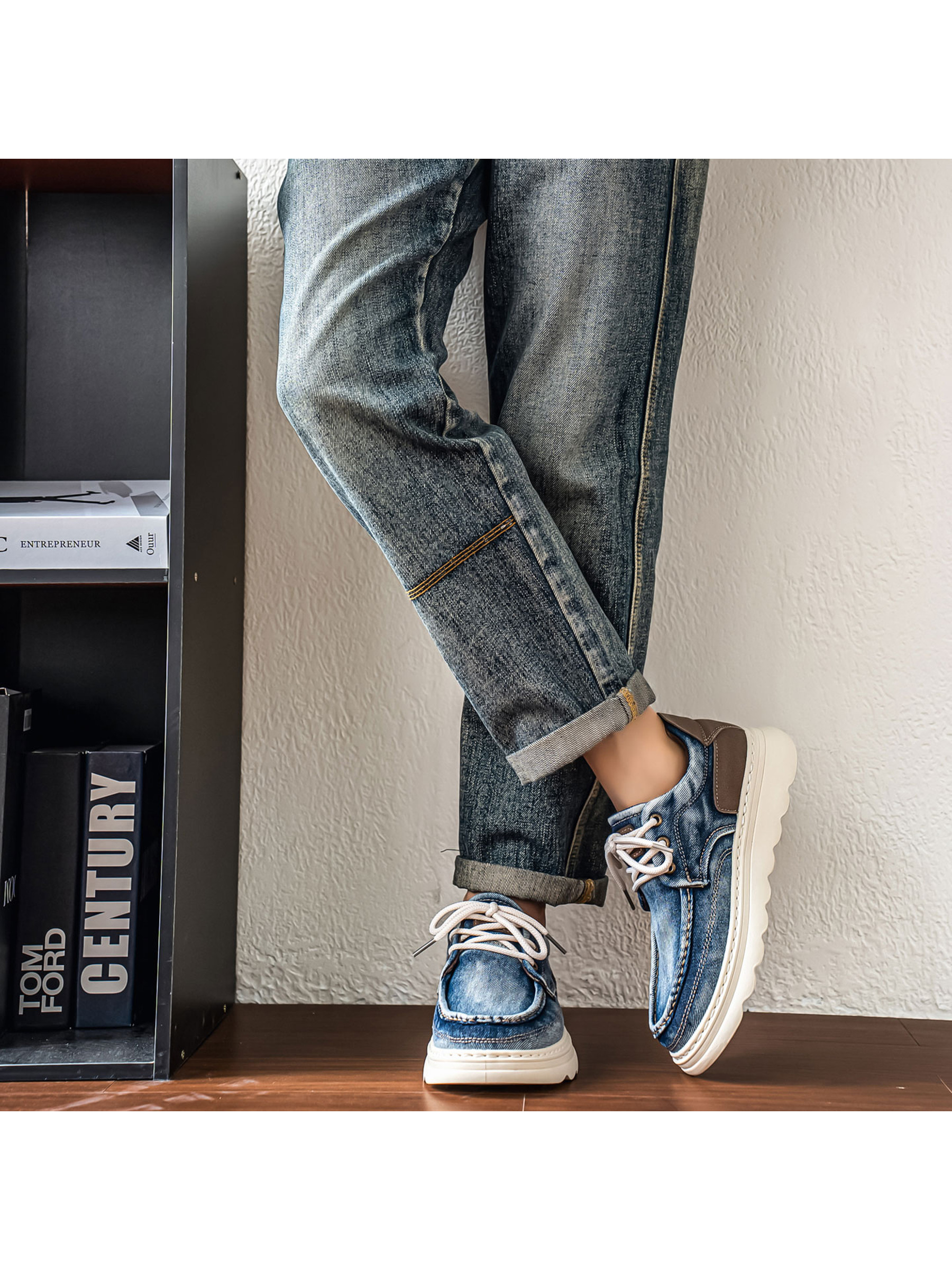 Denim-Look Casual Shoes