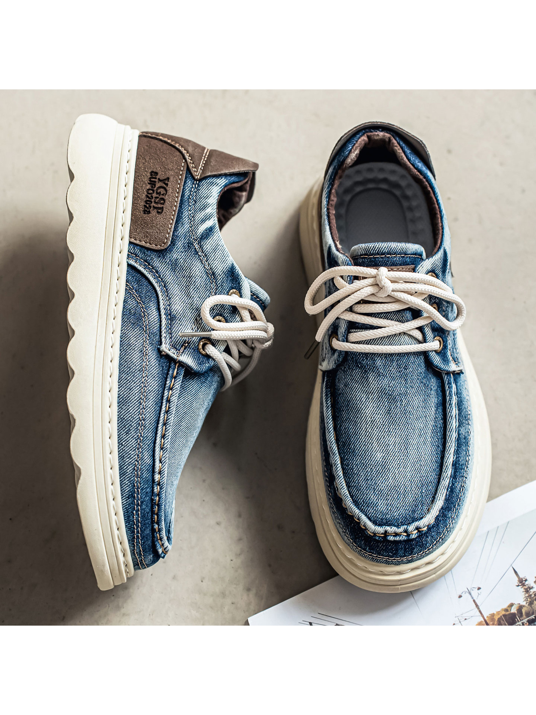 Denim-Look Casual Shoes