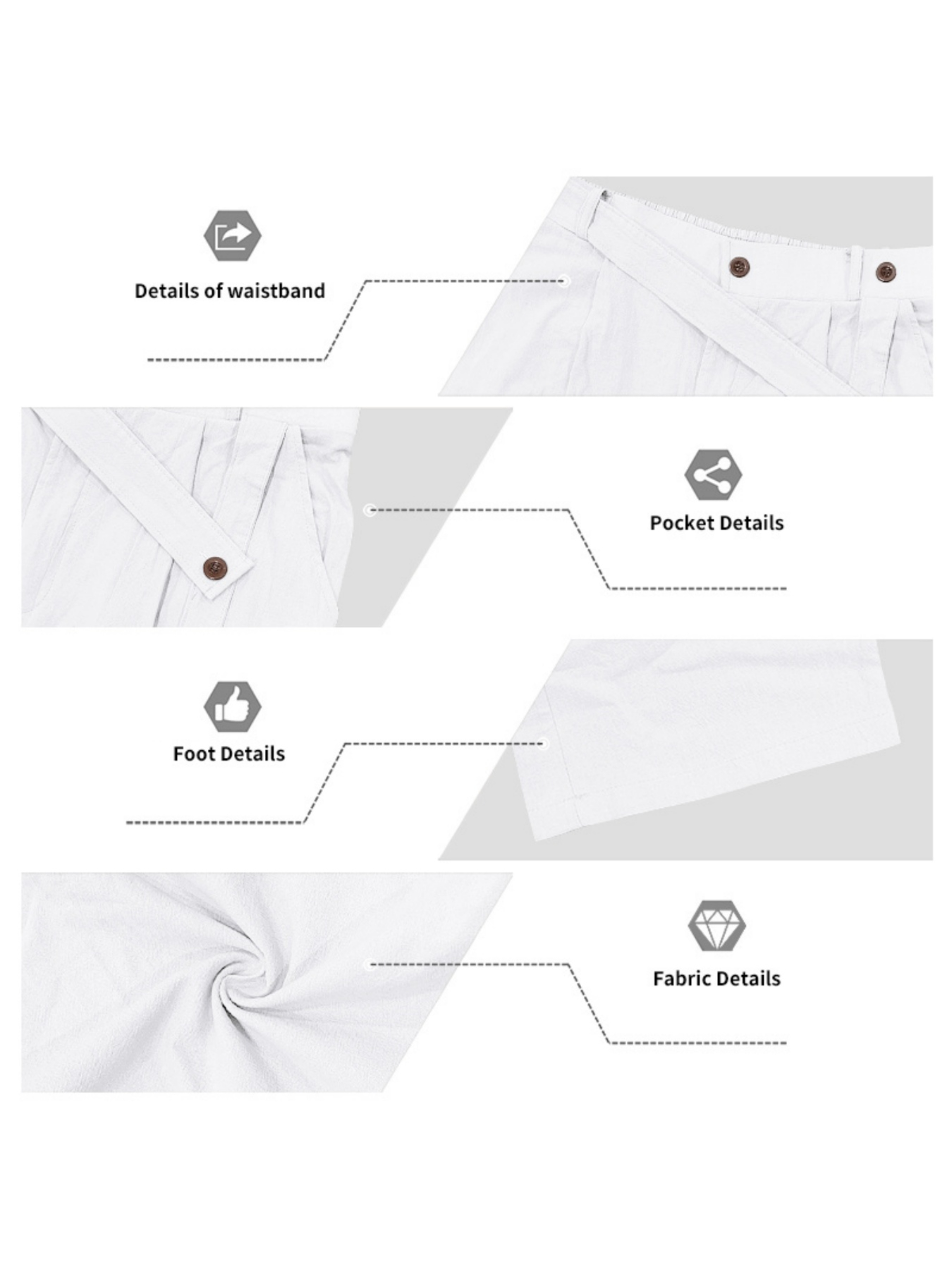 Mens White Linen Blend Shirt and Trousers Co-ord Set