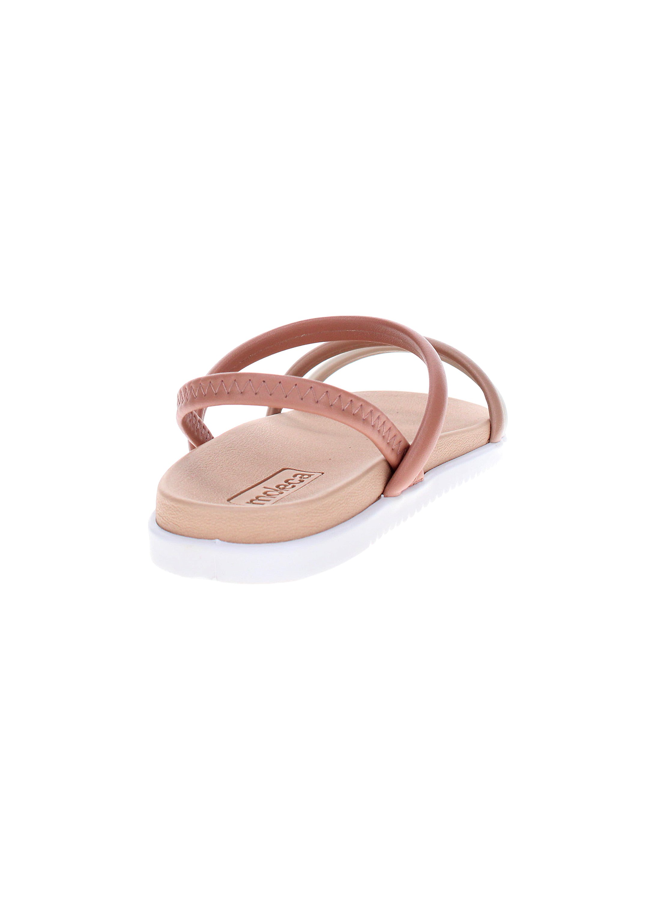Nude Multi-Strap Flat Sandals 