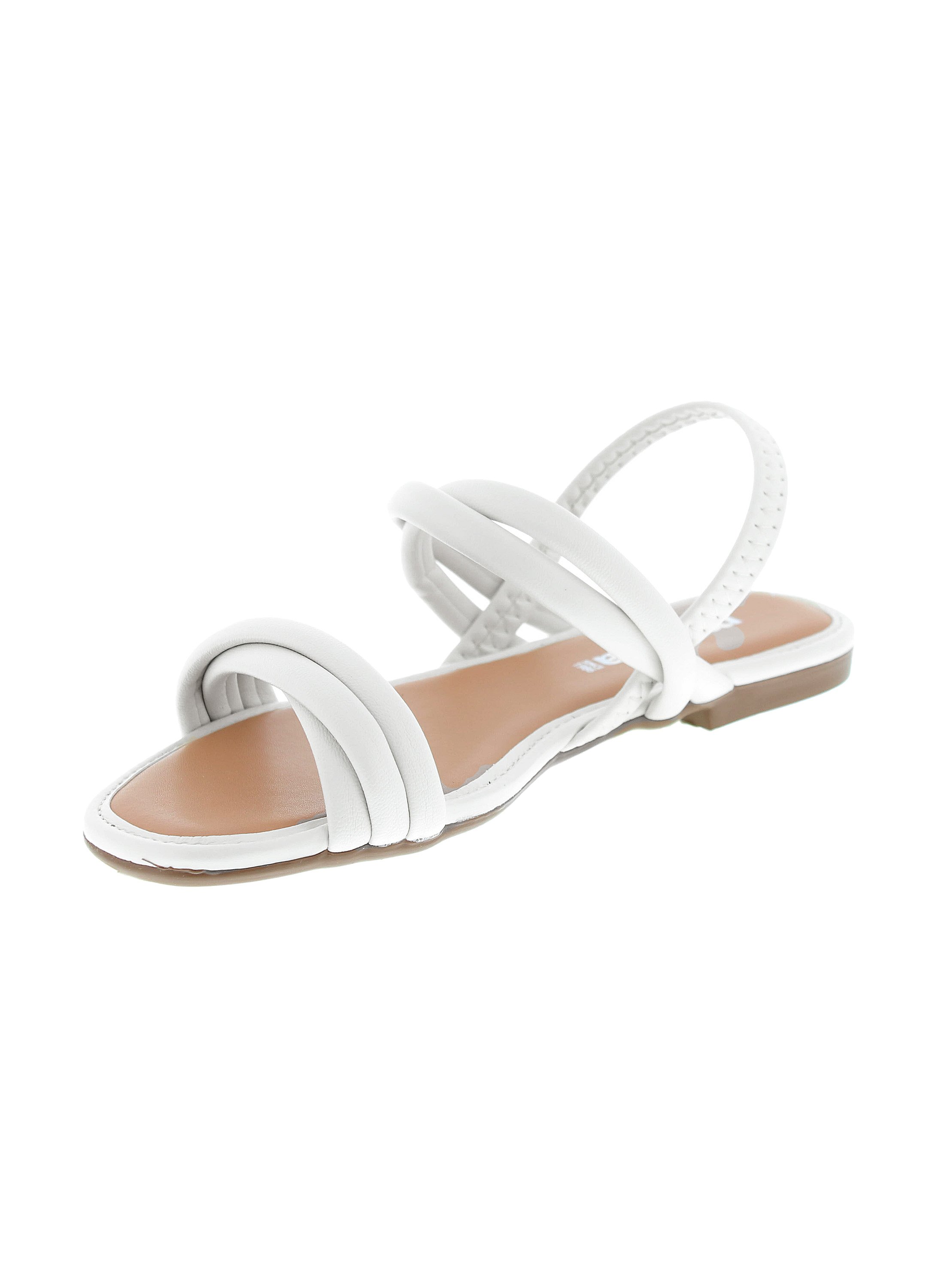 Off-White Slip-On Flat Sandals