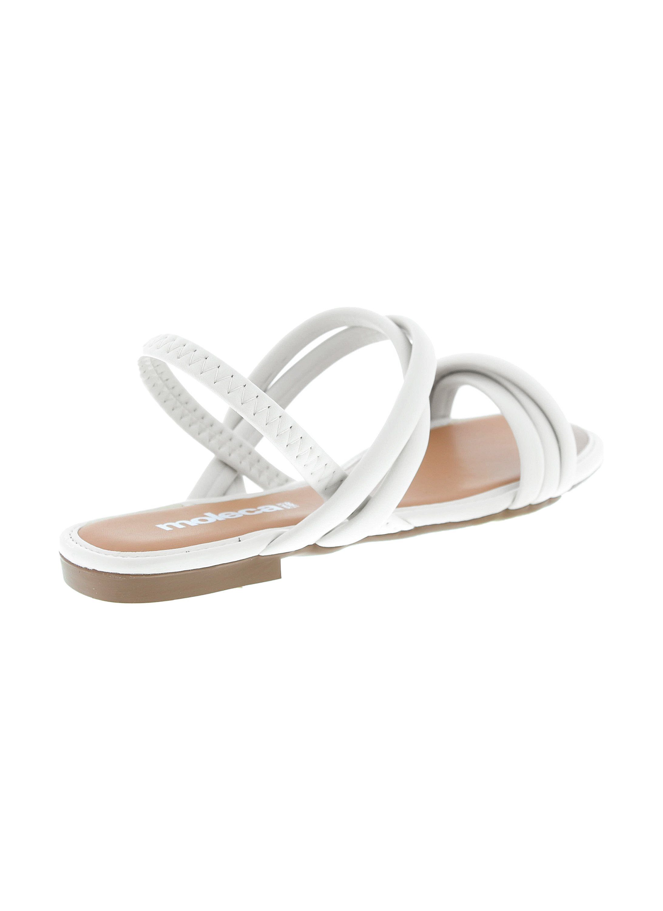 Off-White Slip-On Flat Sandals