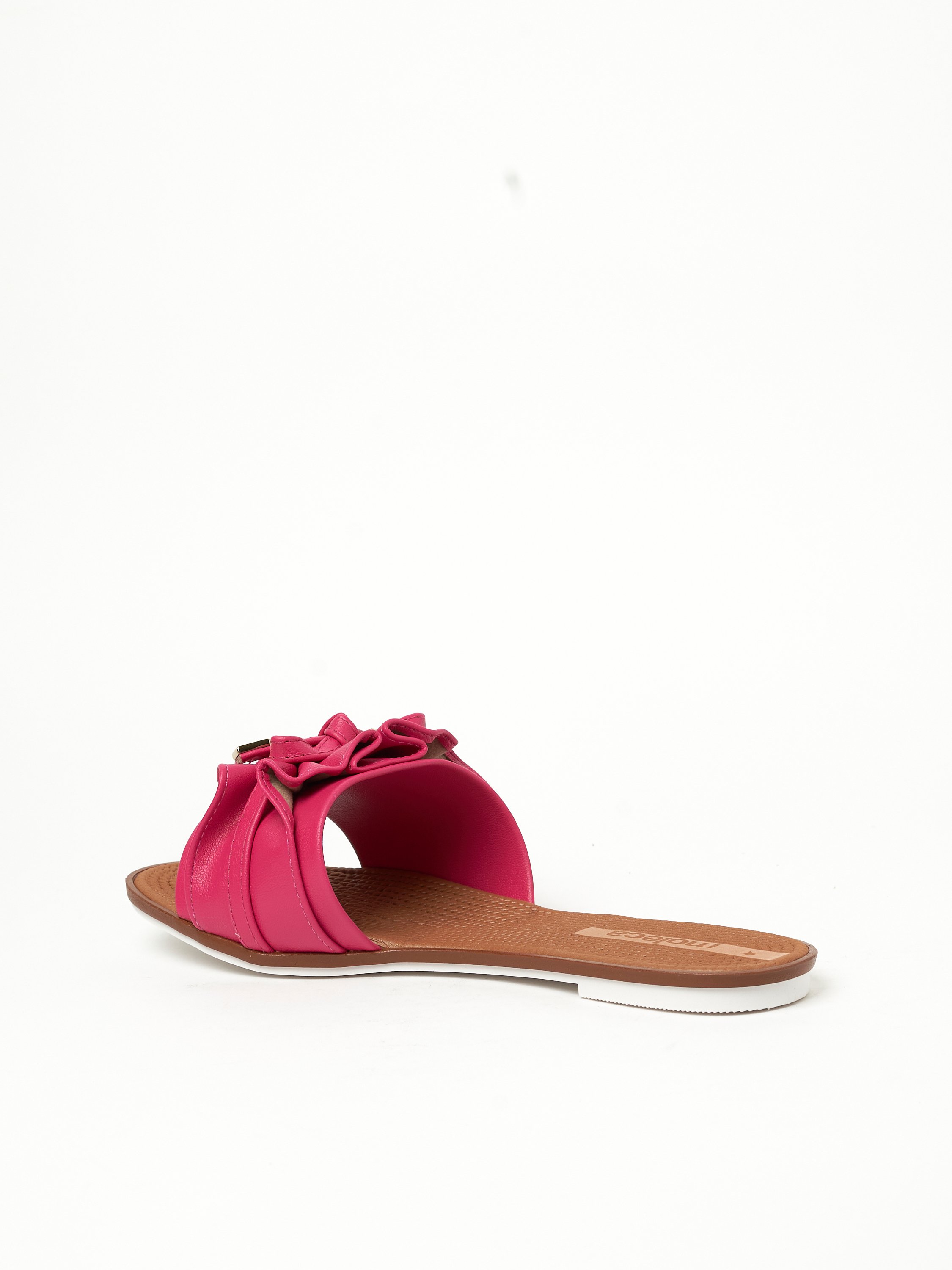 Pink Bow Detail Flat Sandals 