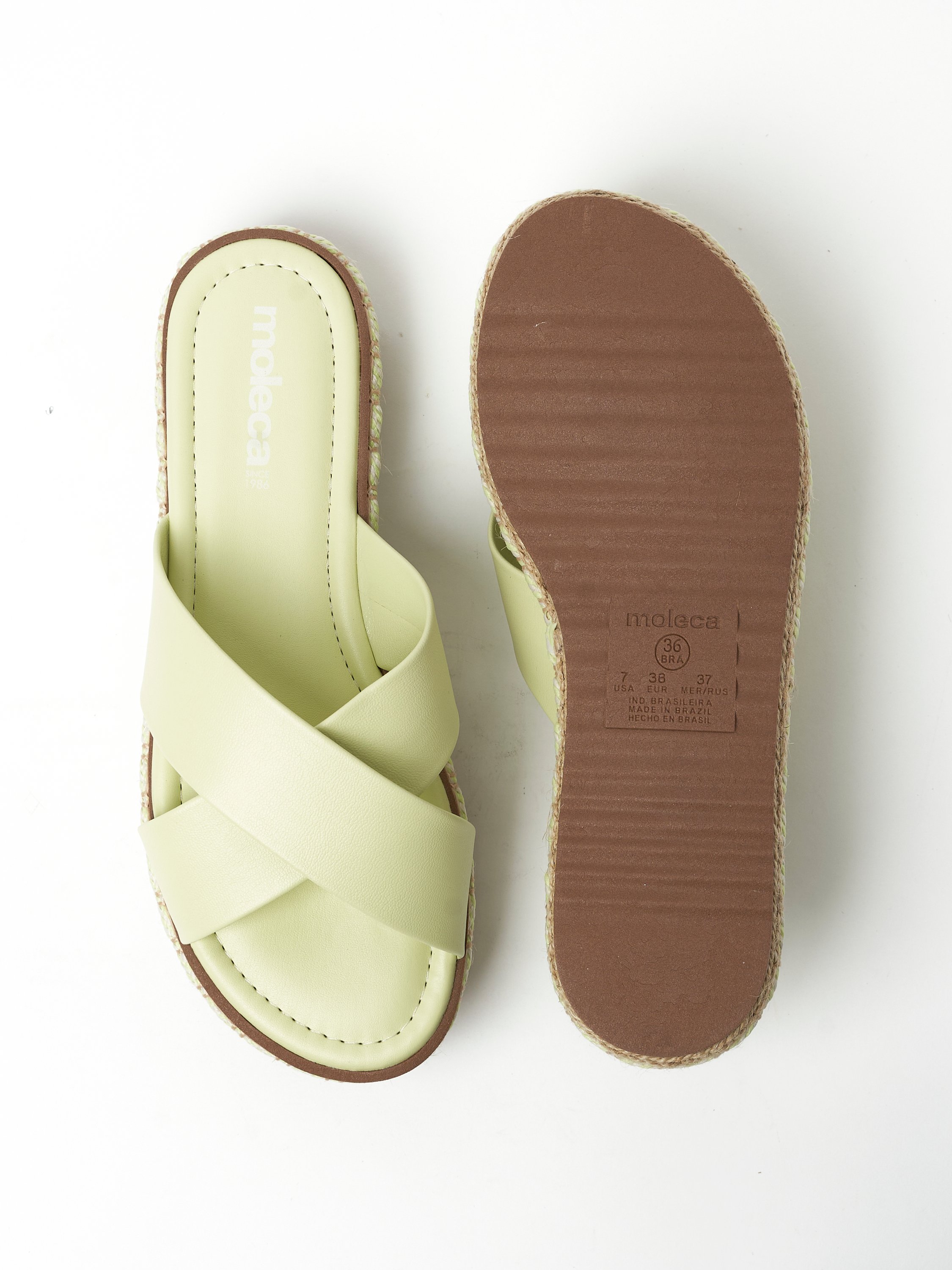 صندل فلات بشرائط متقاطعة سادة