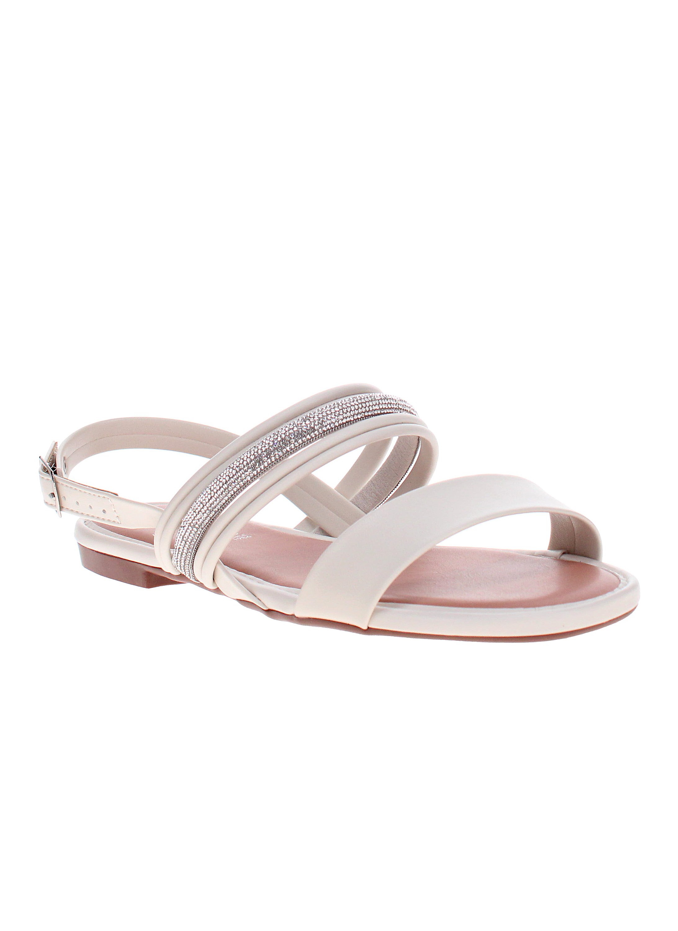 Off-White Flat Sandals