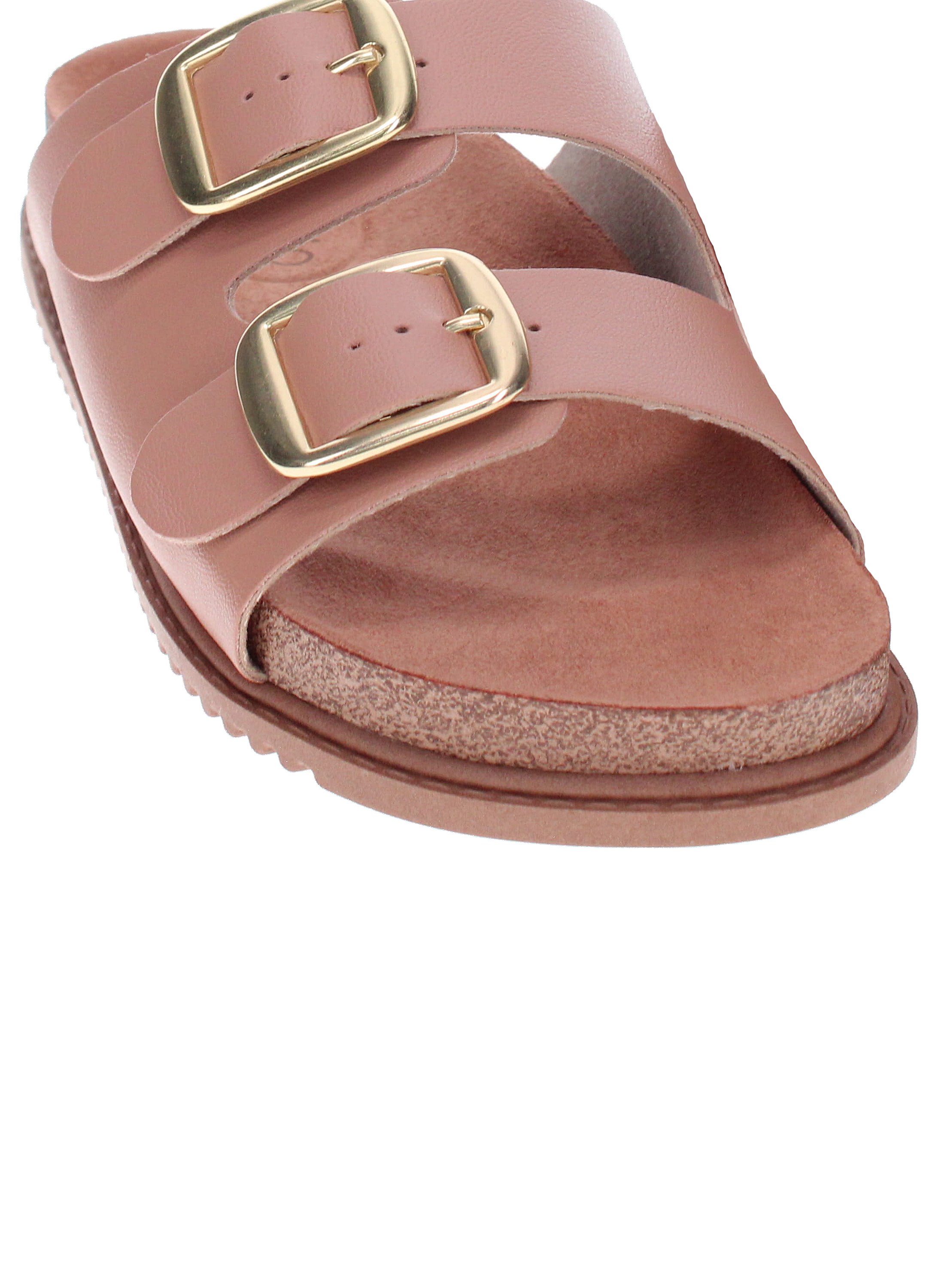 Nude Slip On Flat Sandals