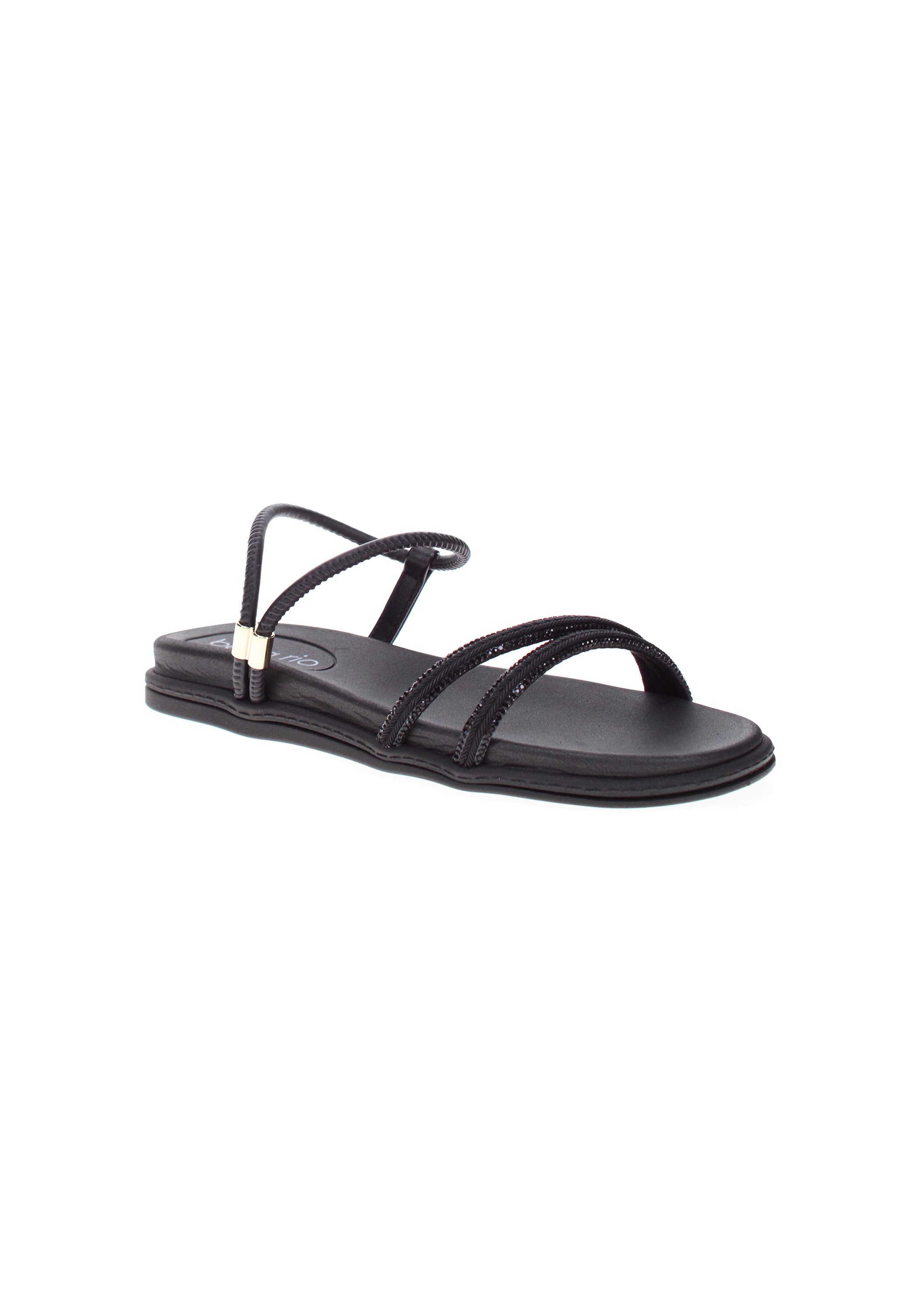 Black Flat Sandals