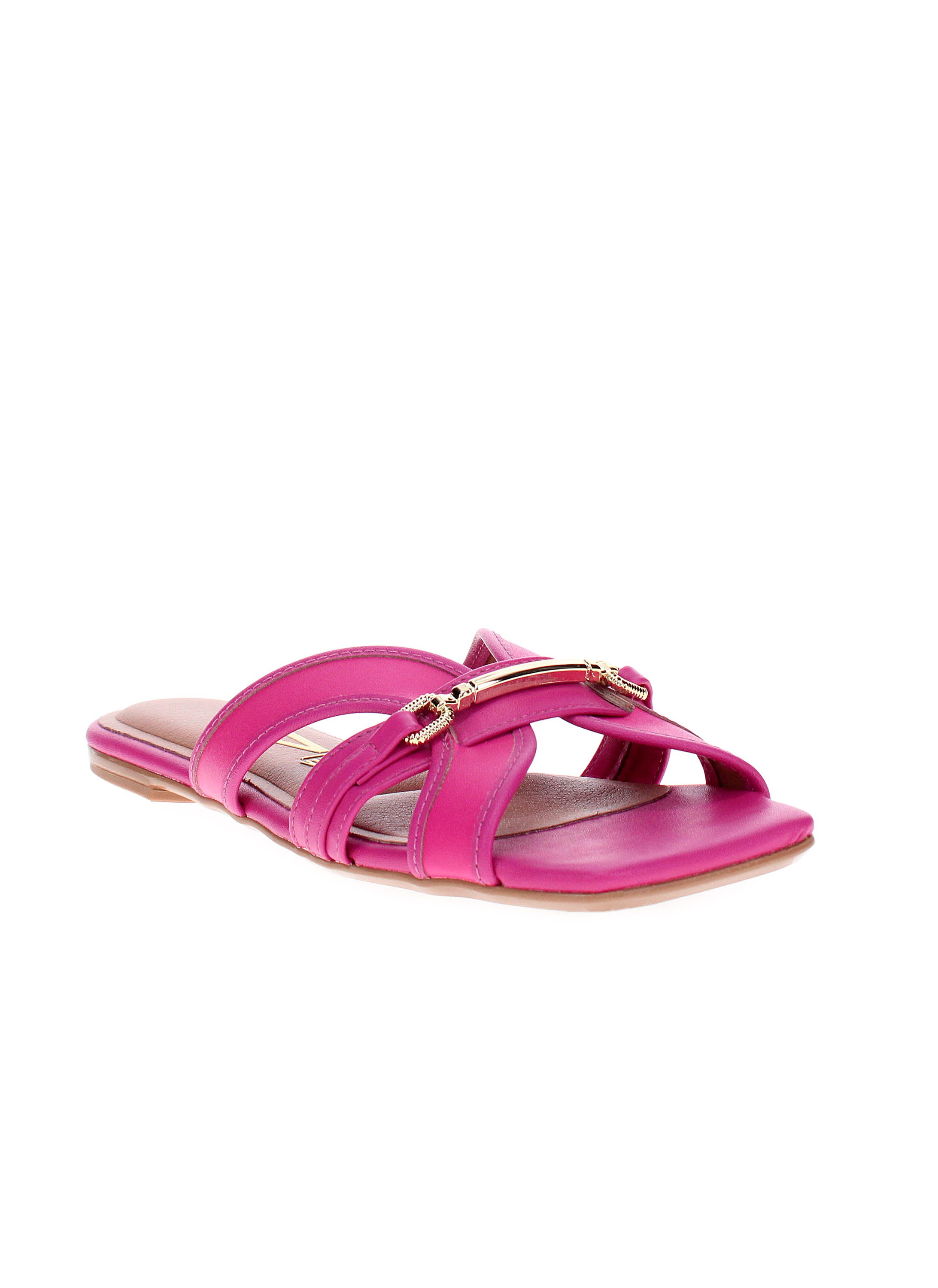 Pink Flat Slip-On Sandals