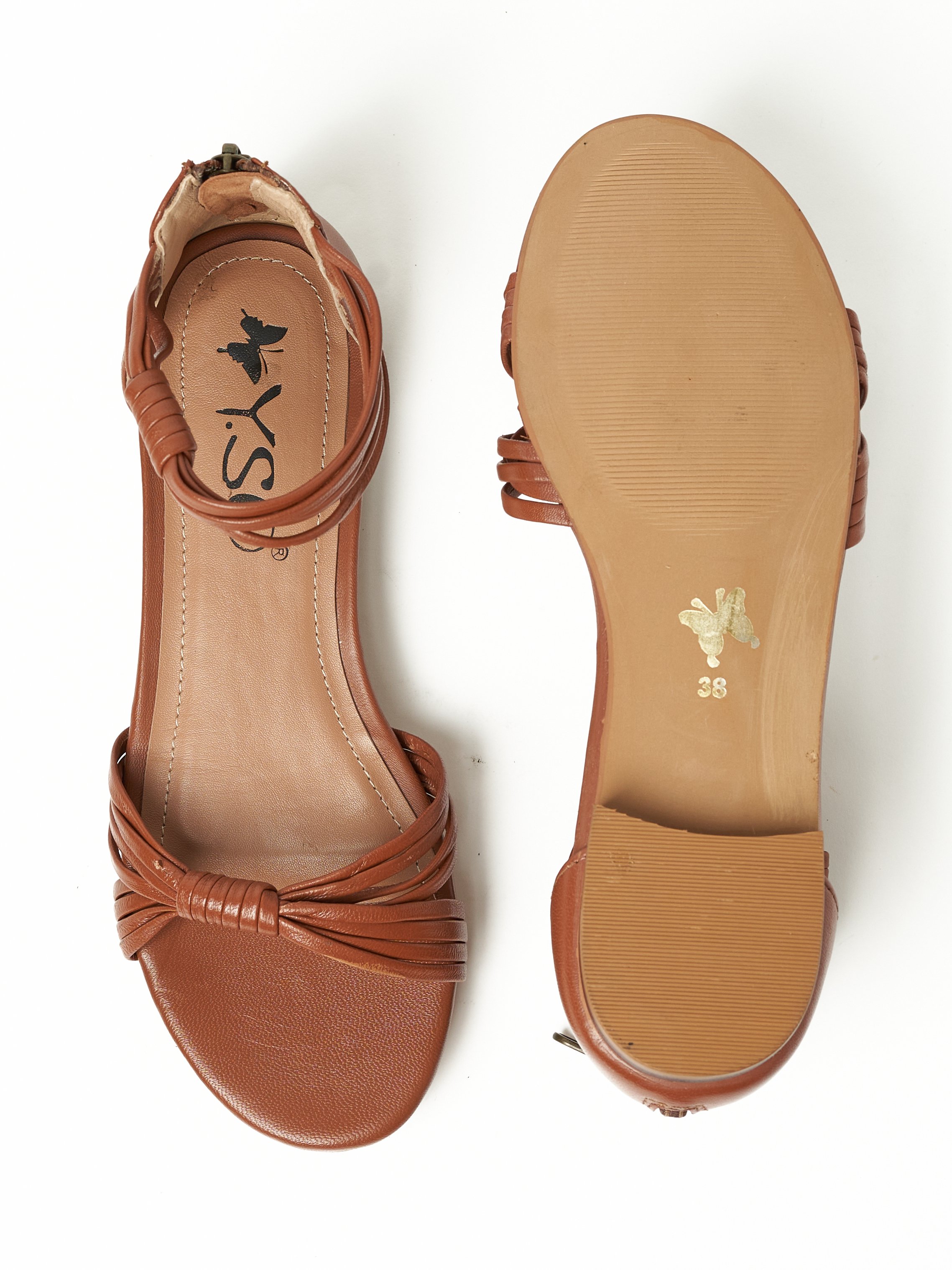Yellow Slip-On Flat Sandals