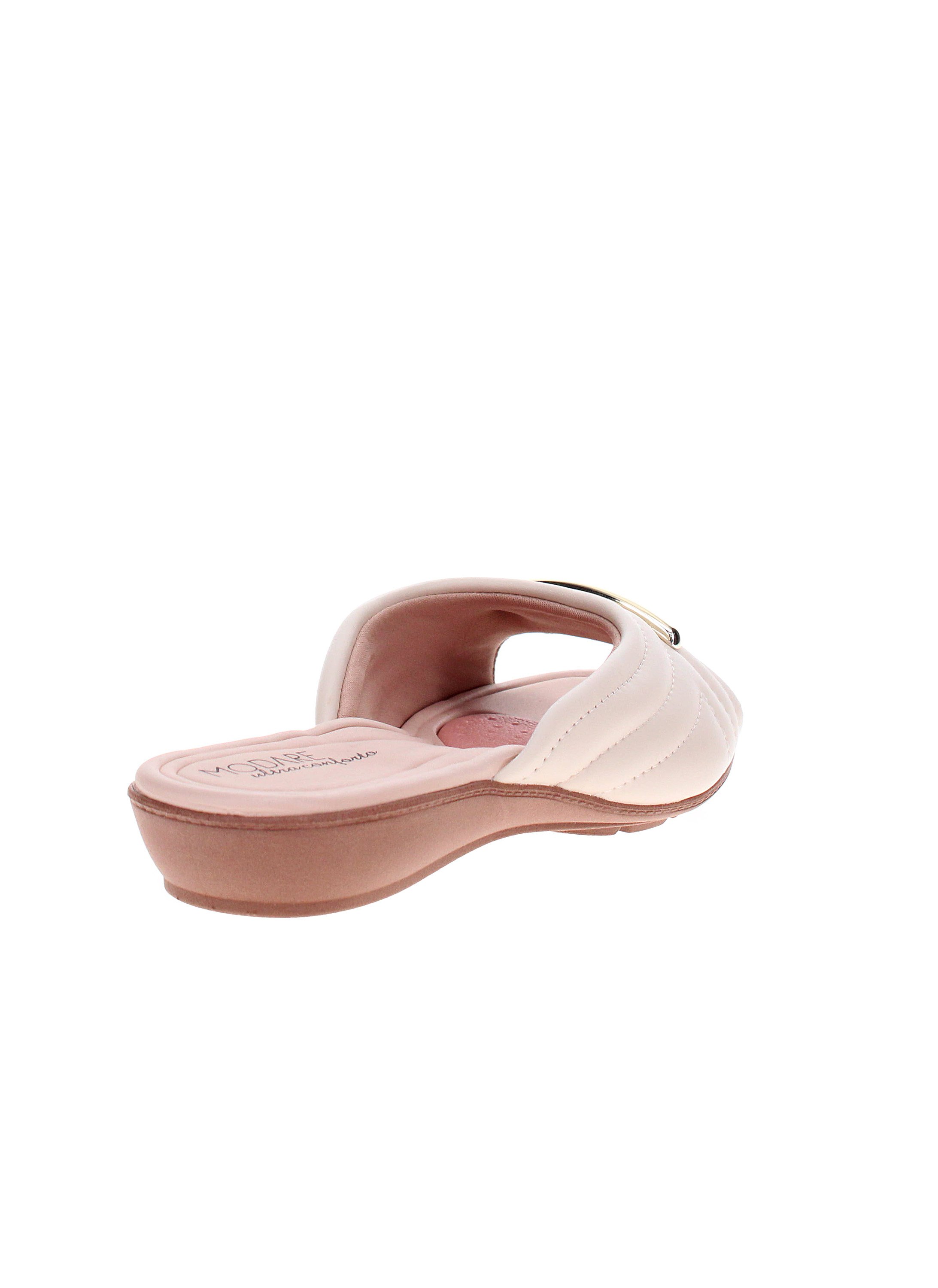 Beige Slip-On Flat Sandals