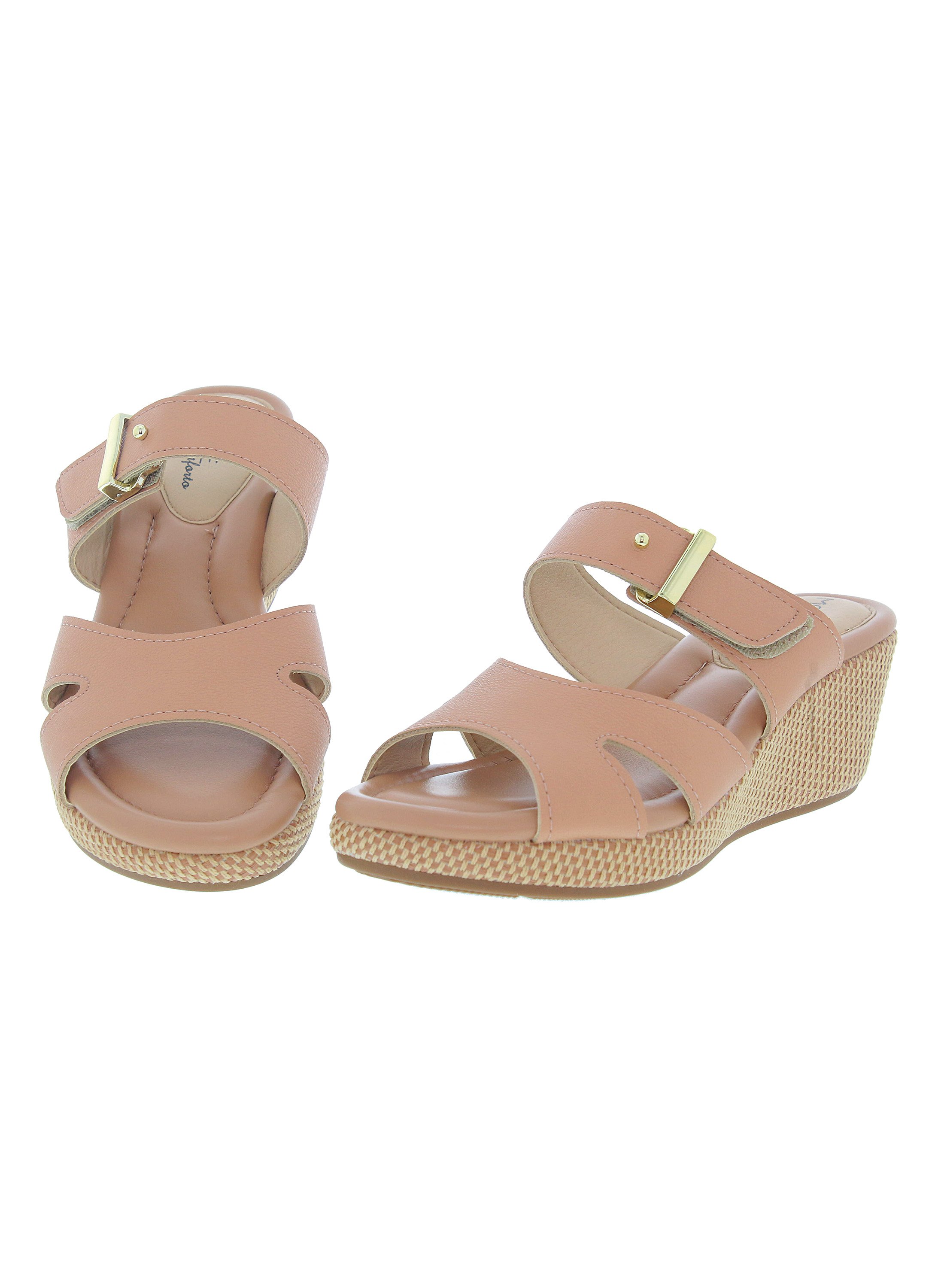 Nude Slip-On Flat Sandals Everyday Wear