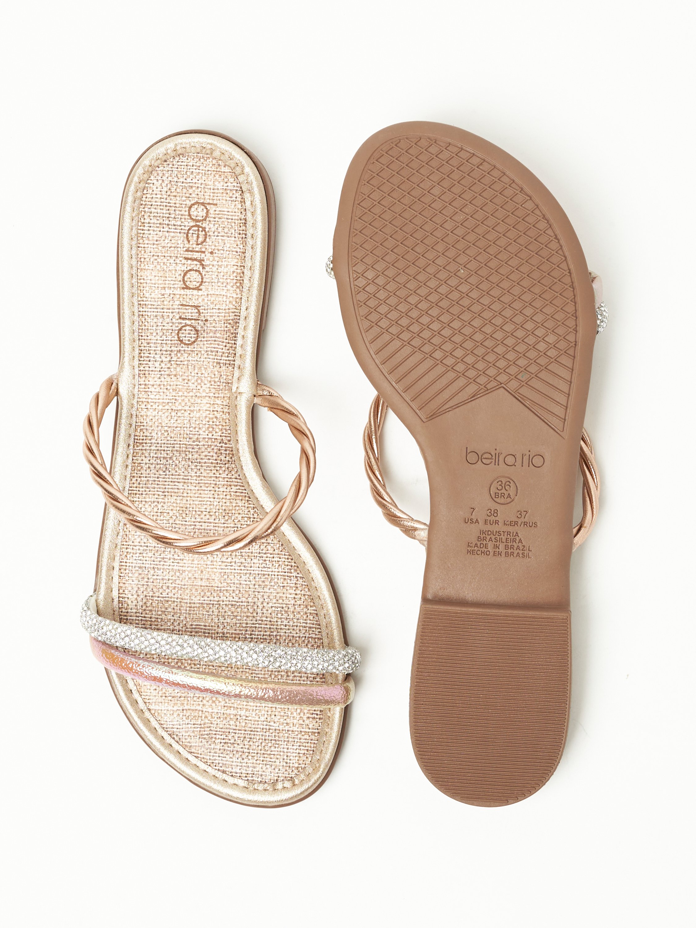 Nude Slip-On Flat Sandals