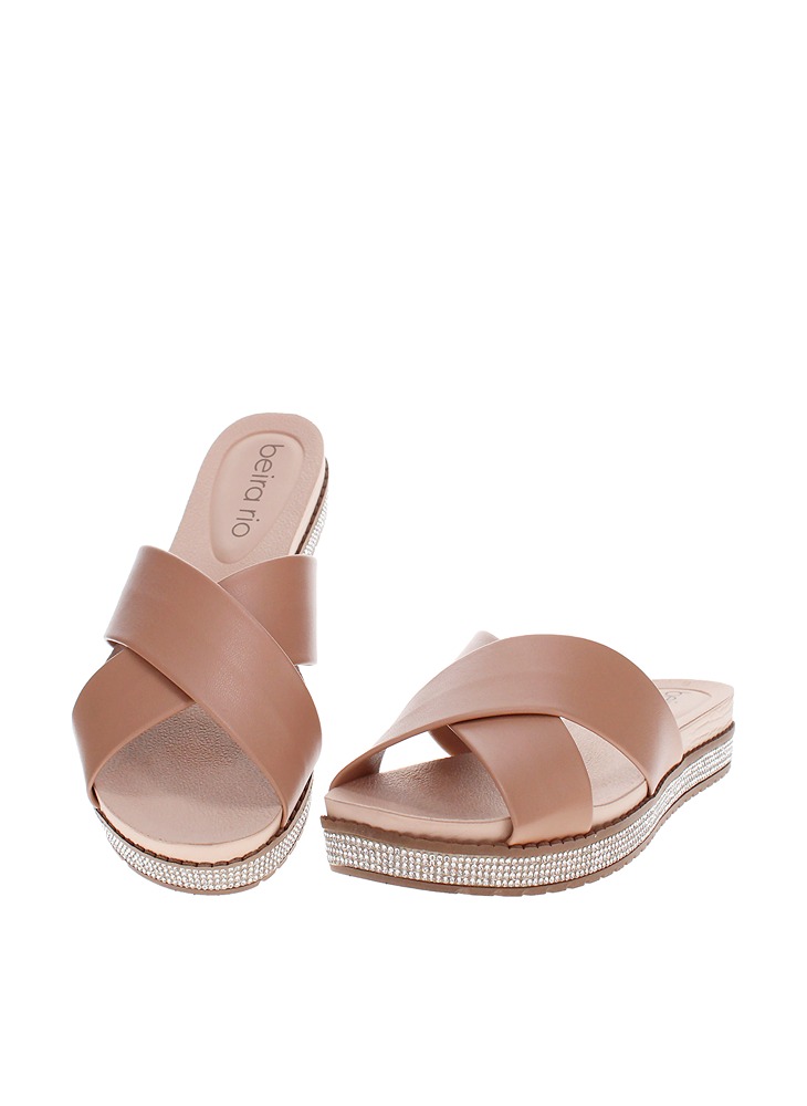 Nude Slip-On Flat Sandals
