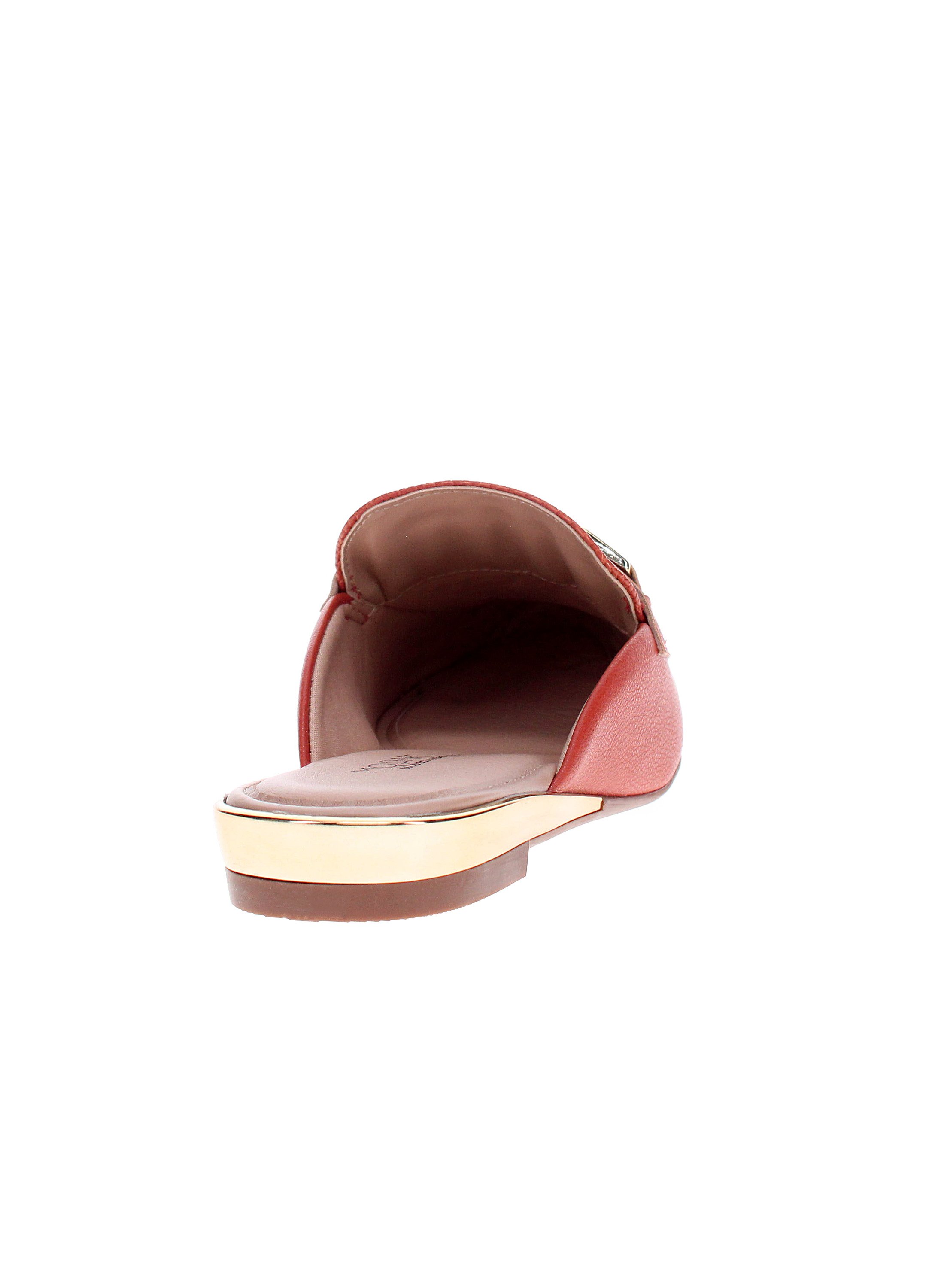 Brown Slip-On Flat Mules Everyday Footwear