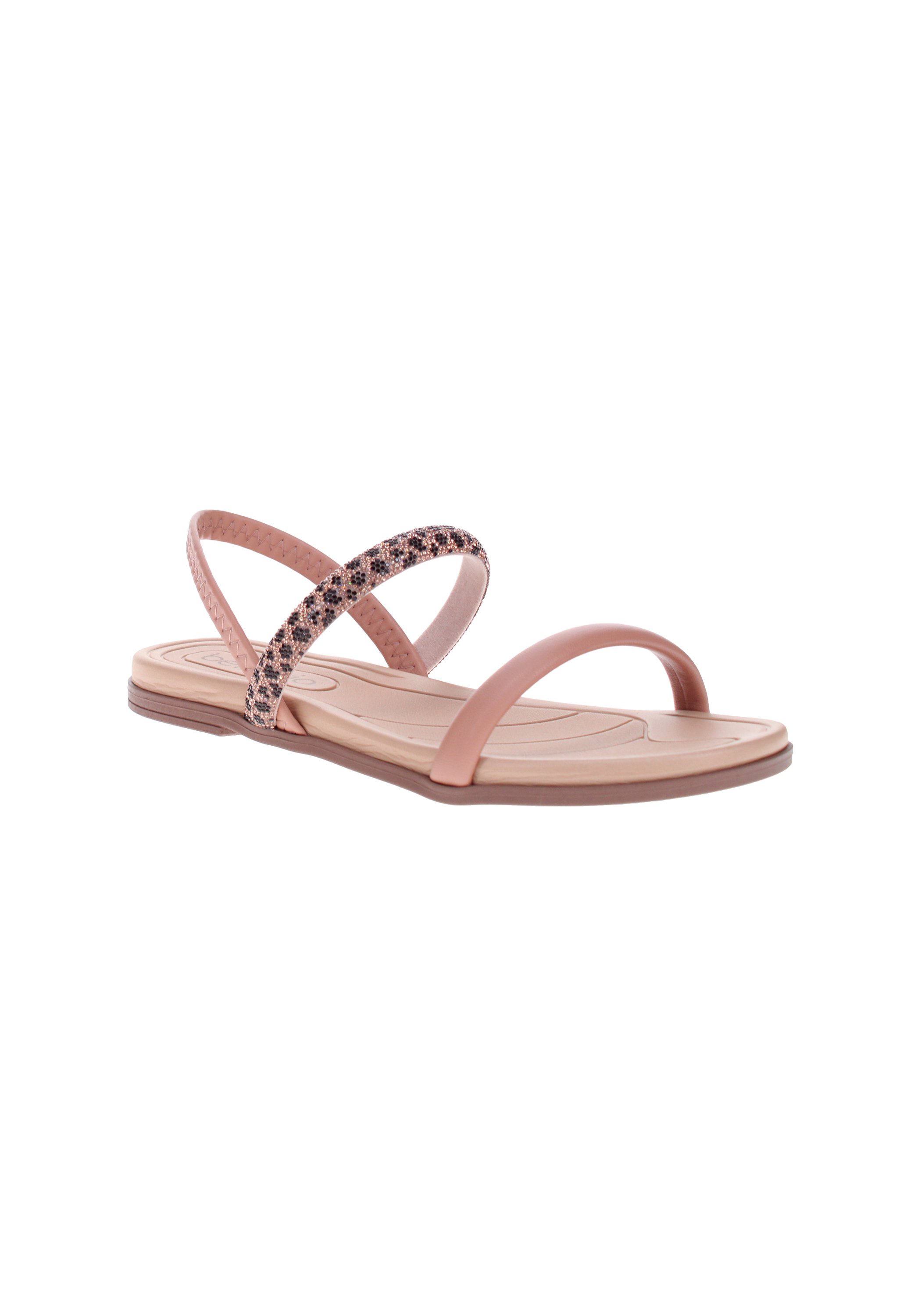Nude Slingback Flat Sandals