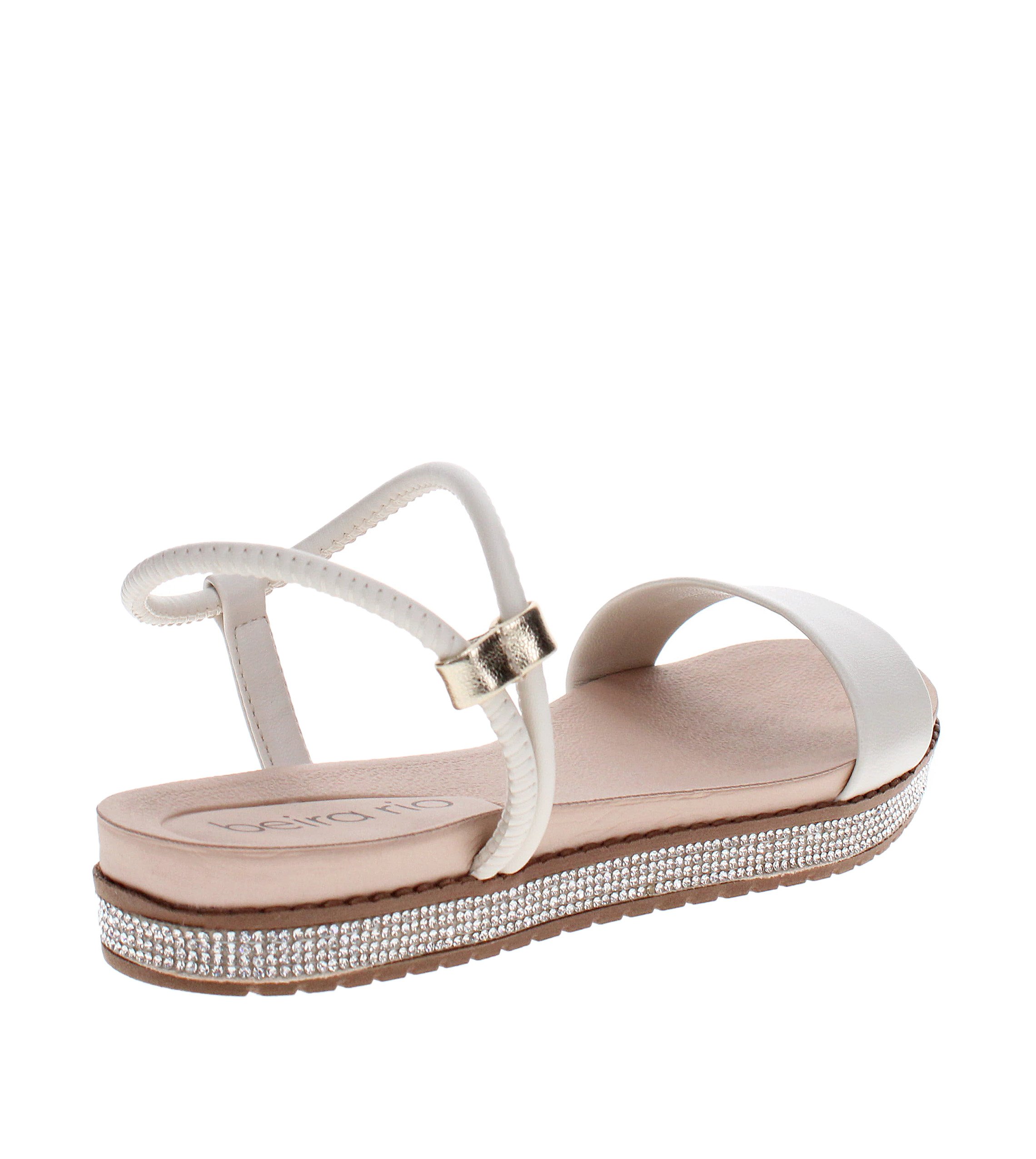 Off-White Embellished Flat Sandals