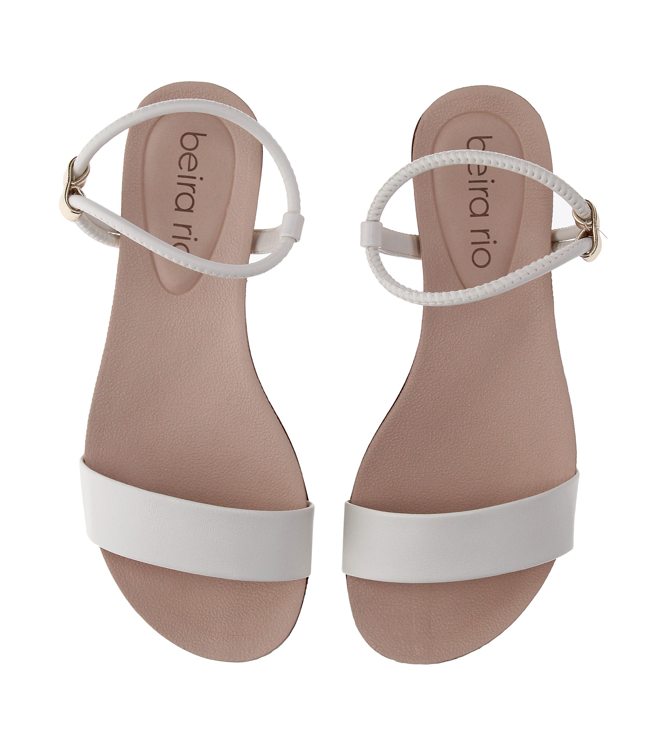 Off-White Embellished Flat Sandals