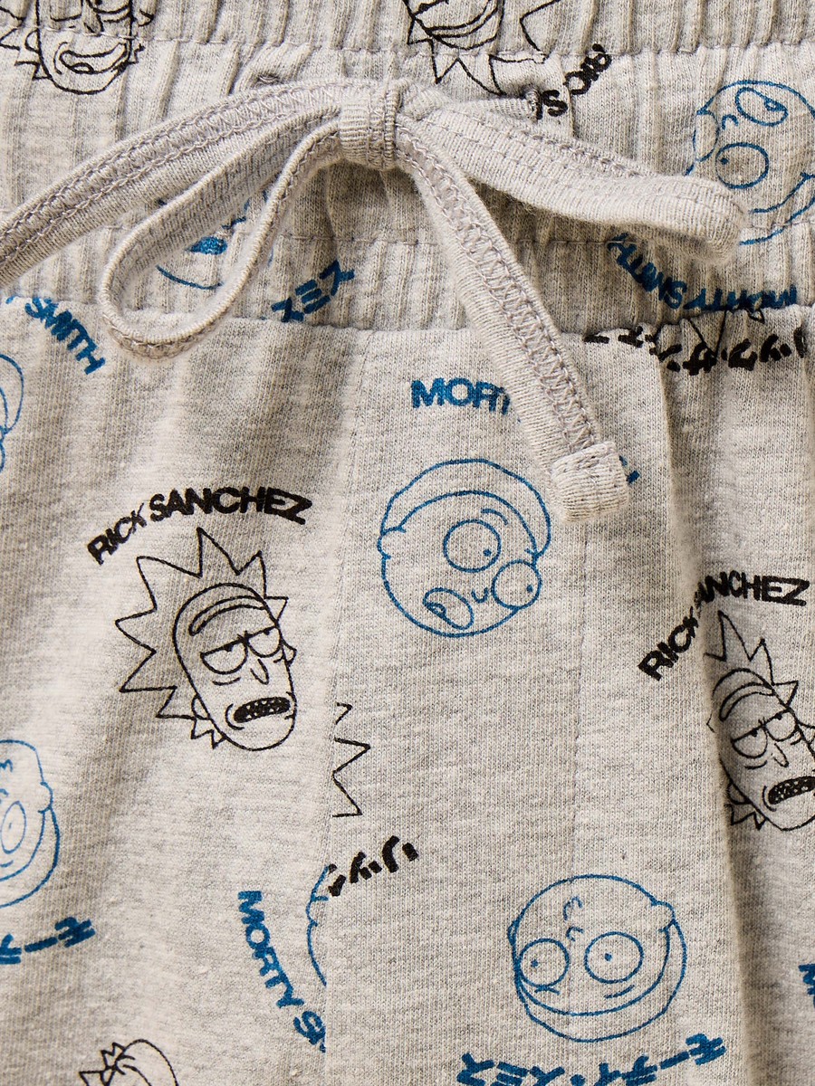 Rick and Morty Print Shorts Set