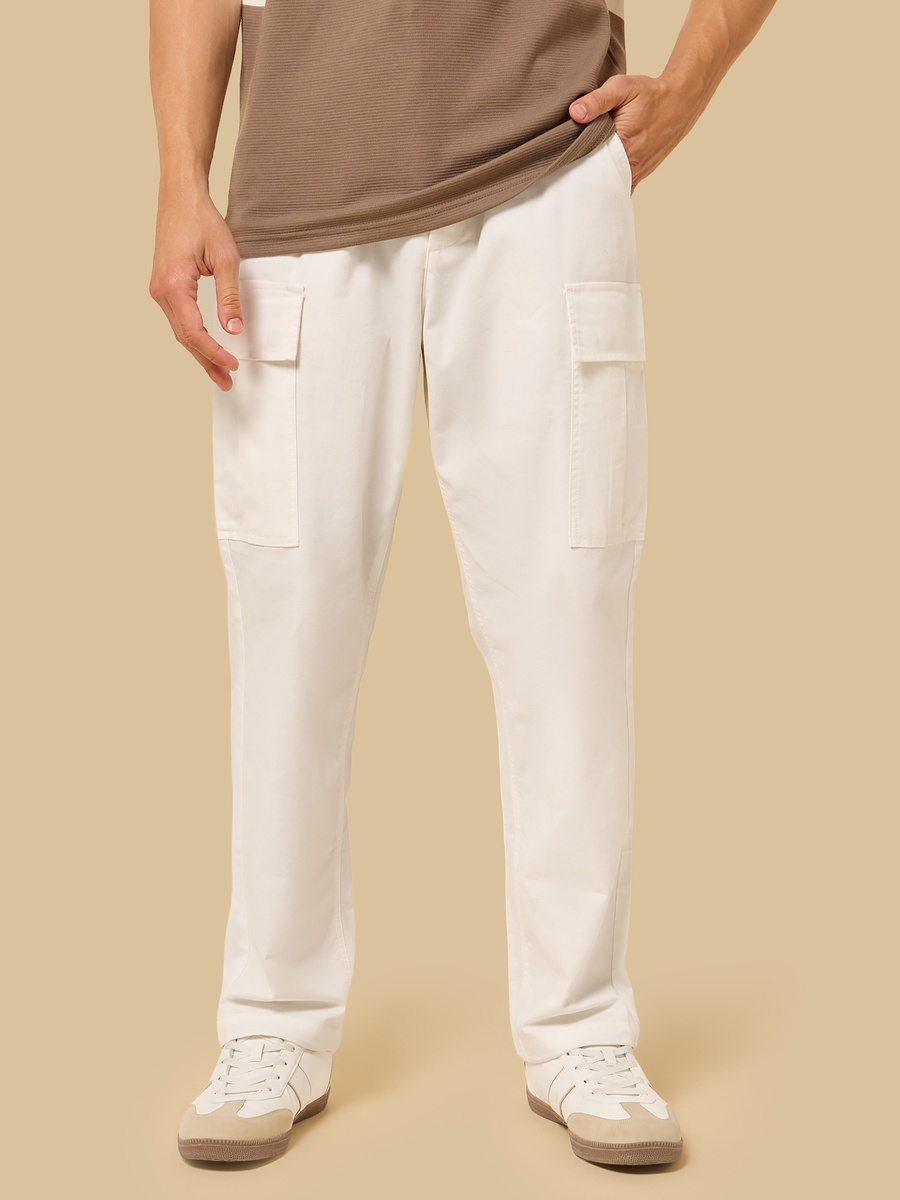 Regular Fit Dobby Cargo Pants