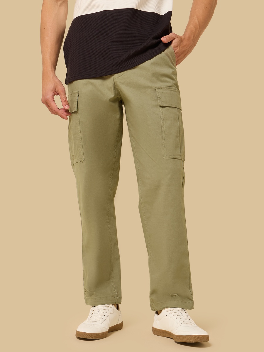 Regular Fit Dobby Cargo Pants