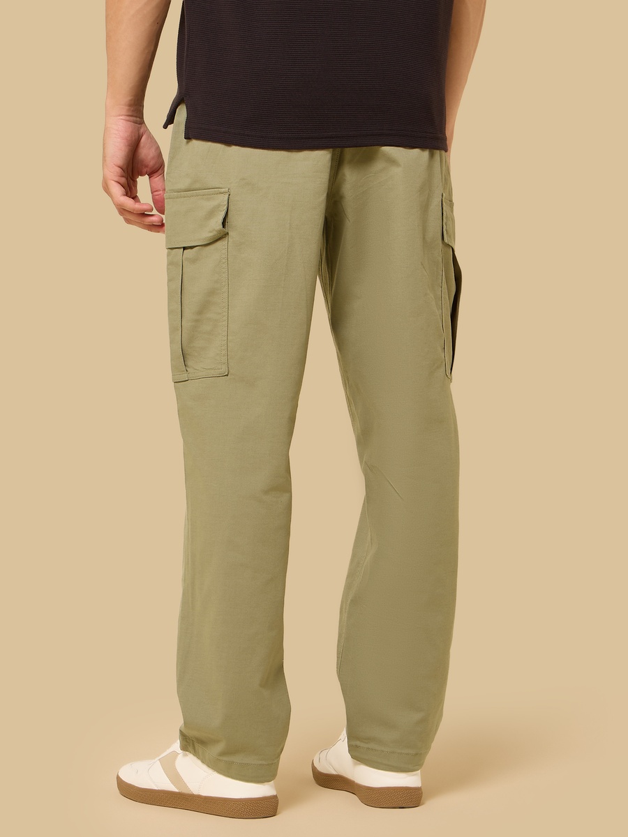 Regular Fit Dobby Cargo Pants