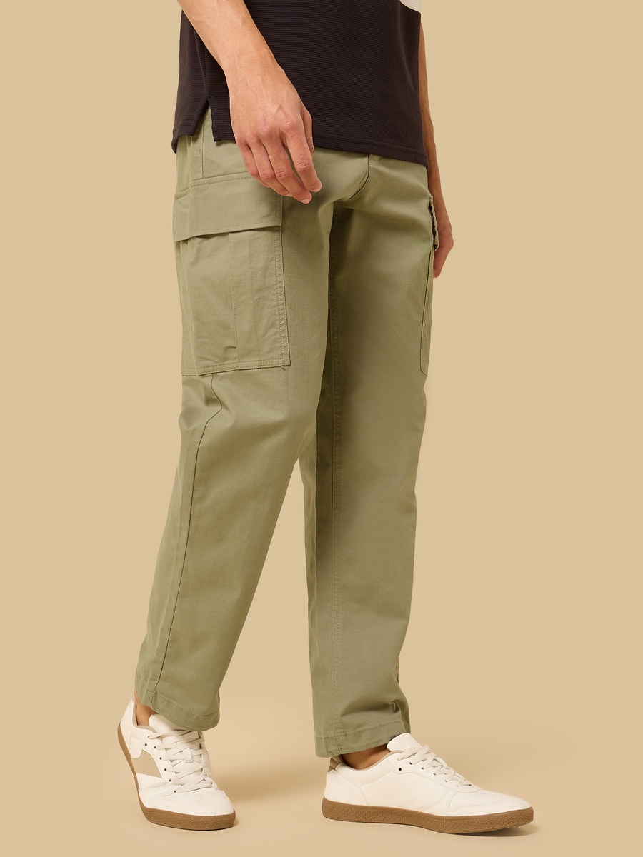 Regular Fit Dobby Cargo Pants