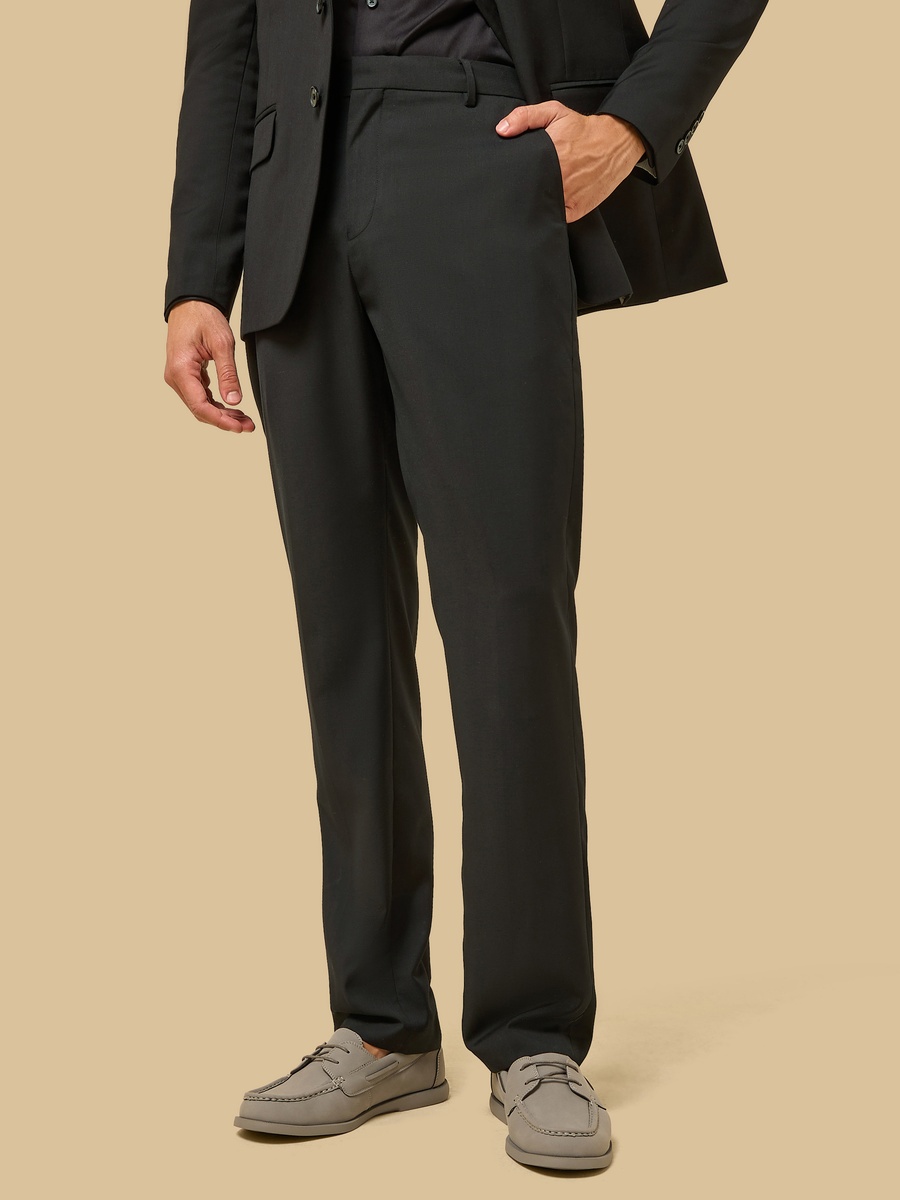 Slim Fit Pleated Trousers