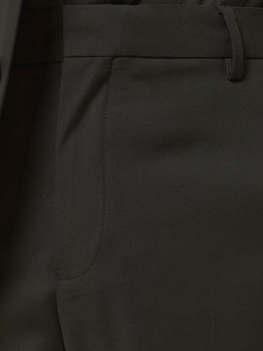 Slim Fit Pleated Trousers
