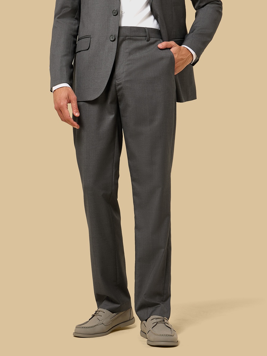 Slim Fit Pleated Trousers