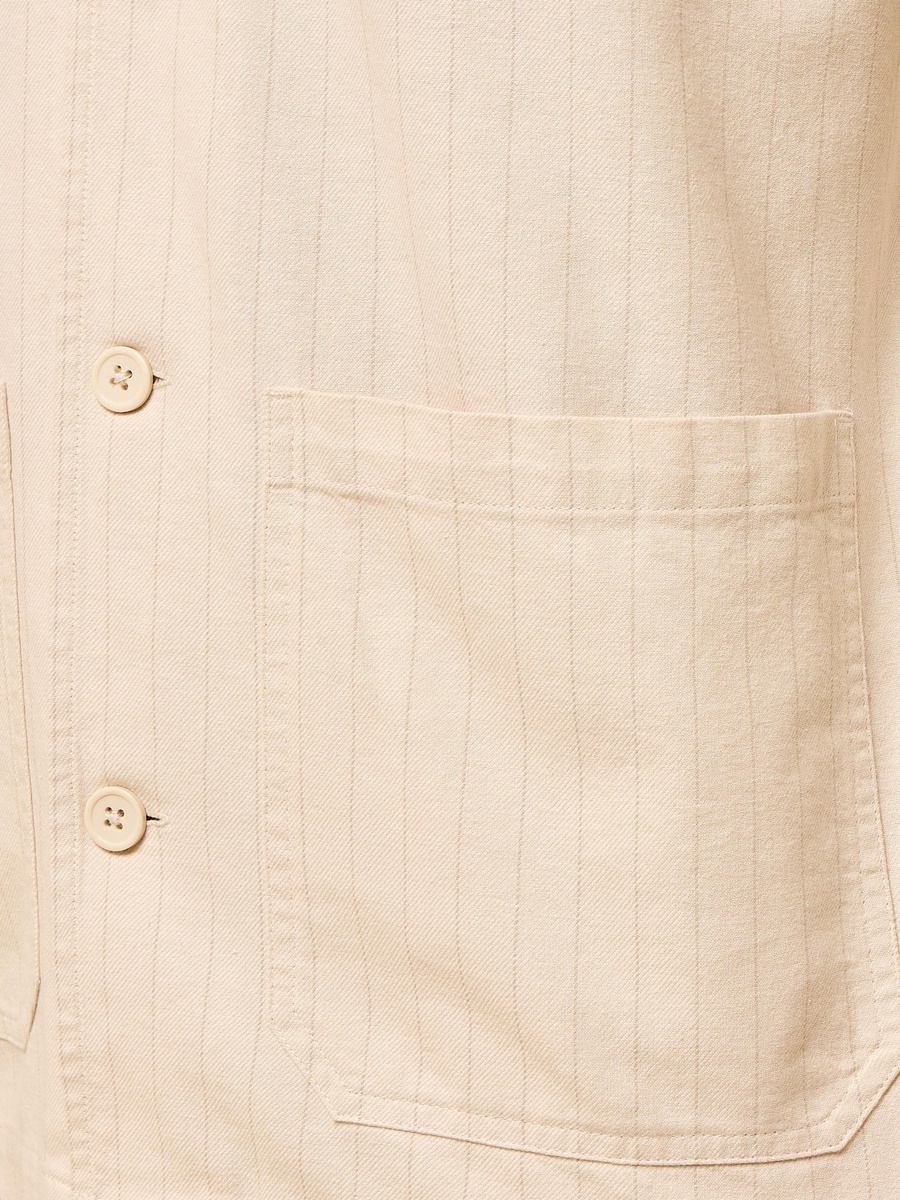 Striped Twill Shacket