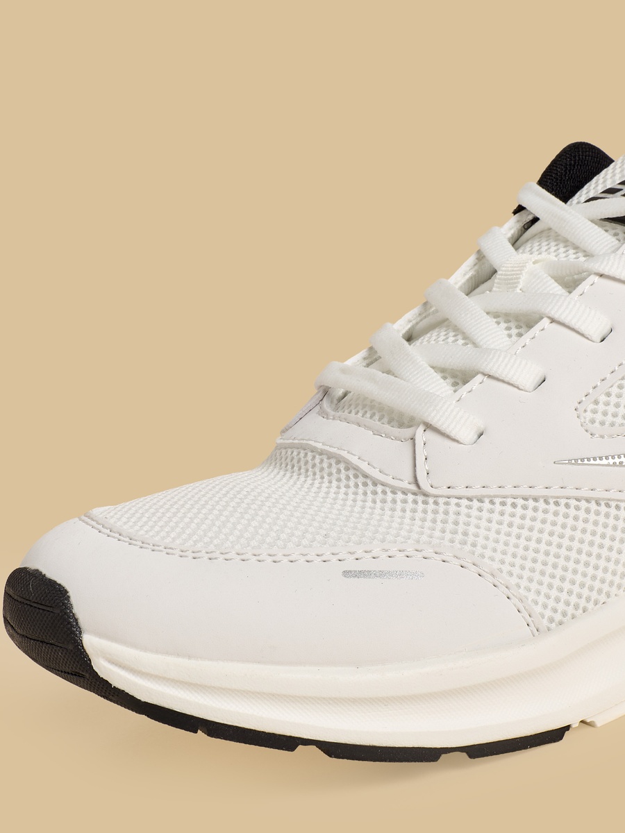 Panelled Lace-Up Sports Shoes
