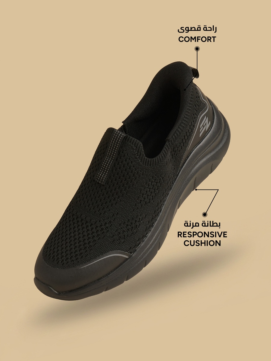Flyknit Textured Slip-On Sports Shoes