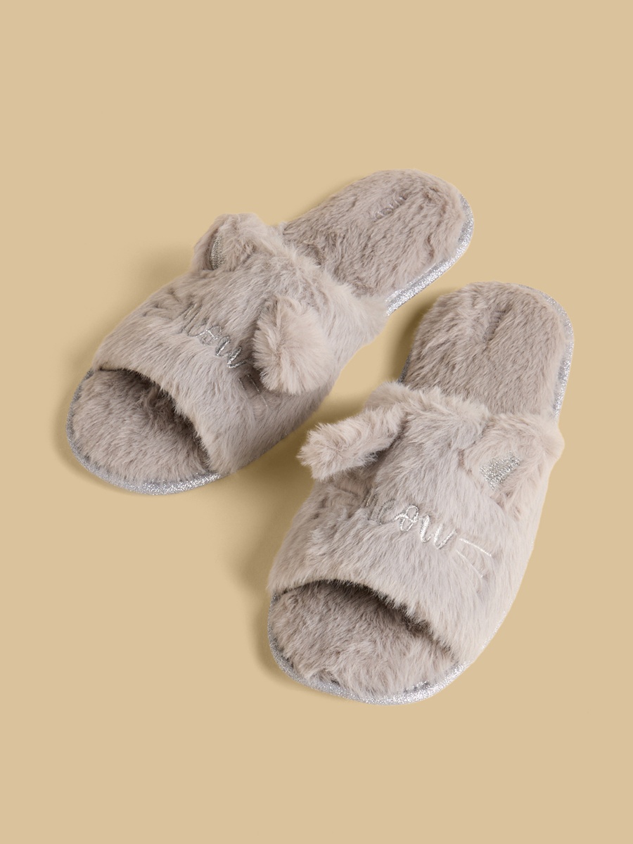 Ear Accent Bedroom Slippers
