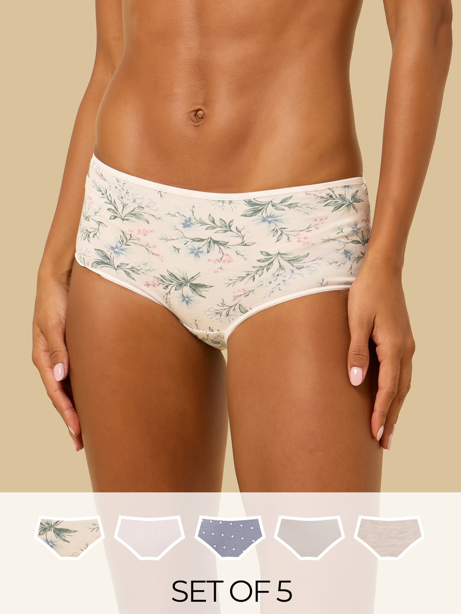 Pack of 5 - Assorted Midi Briefs