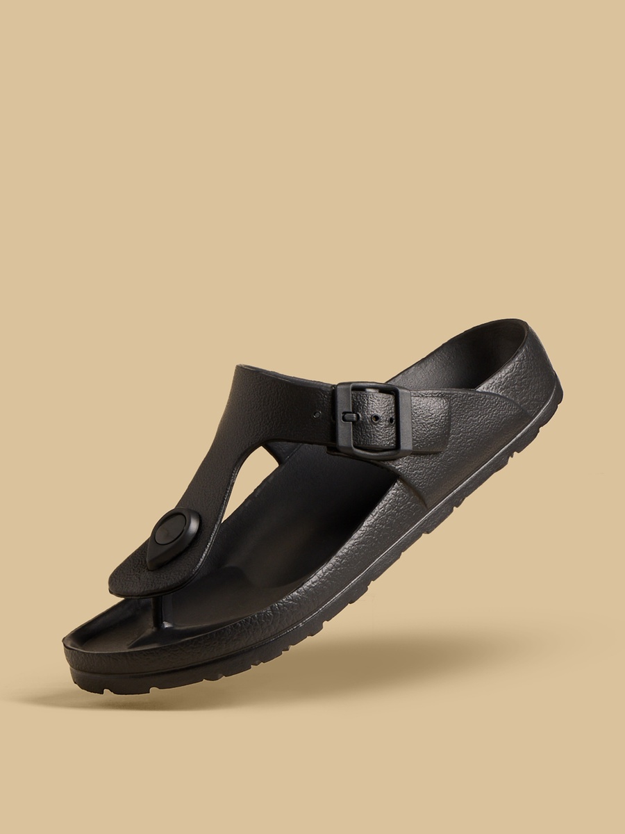 Buckle Detail Beach Slippers