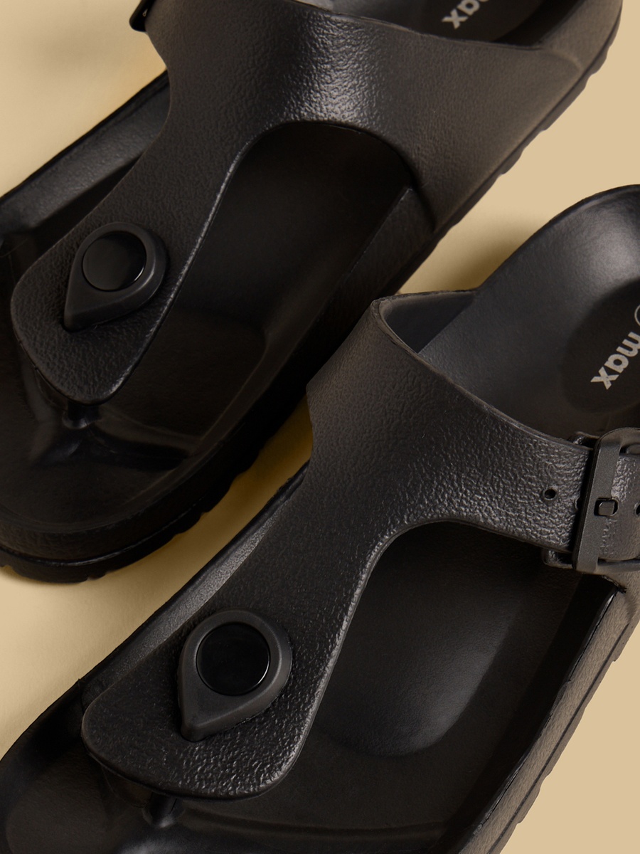 Buckle Detail Beach Slippers