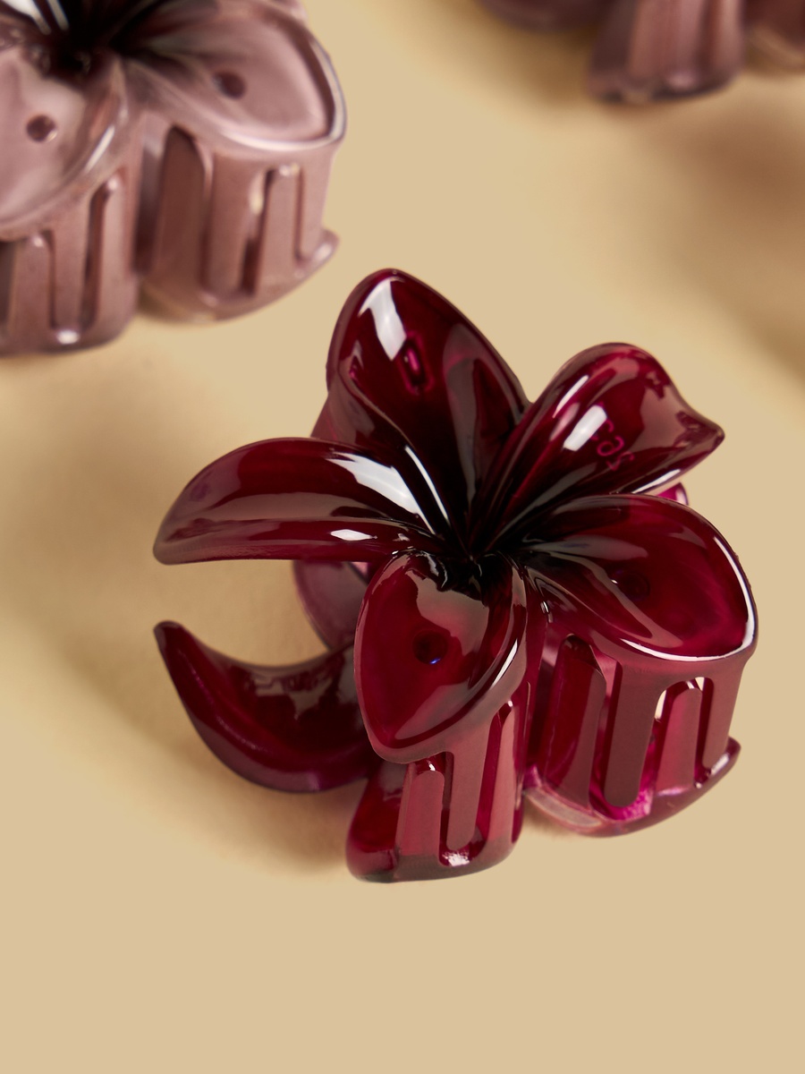 Pack of 6 - Floral Hair Clamp