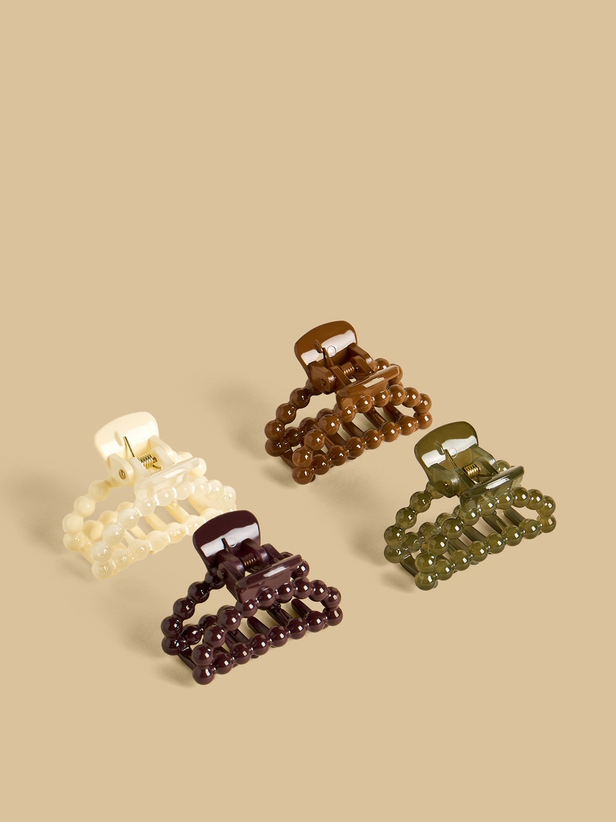 Pack of 4 - Textured Hair Clamp