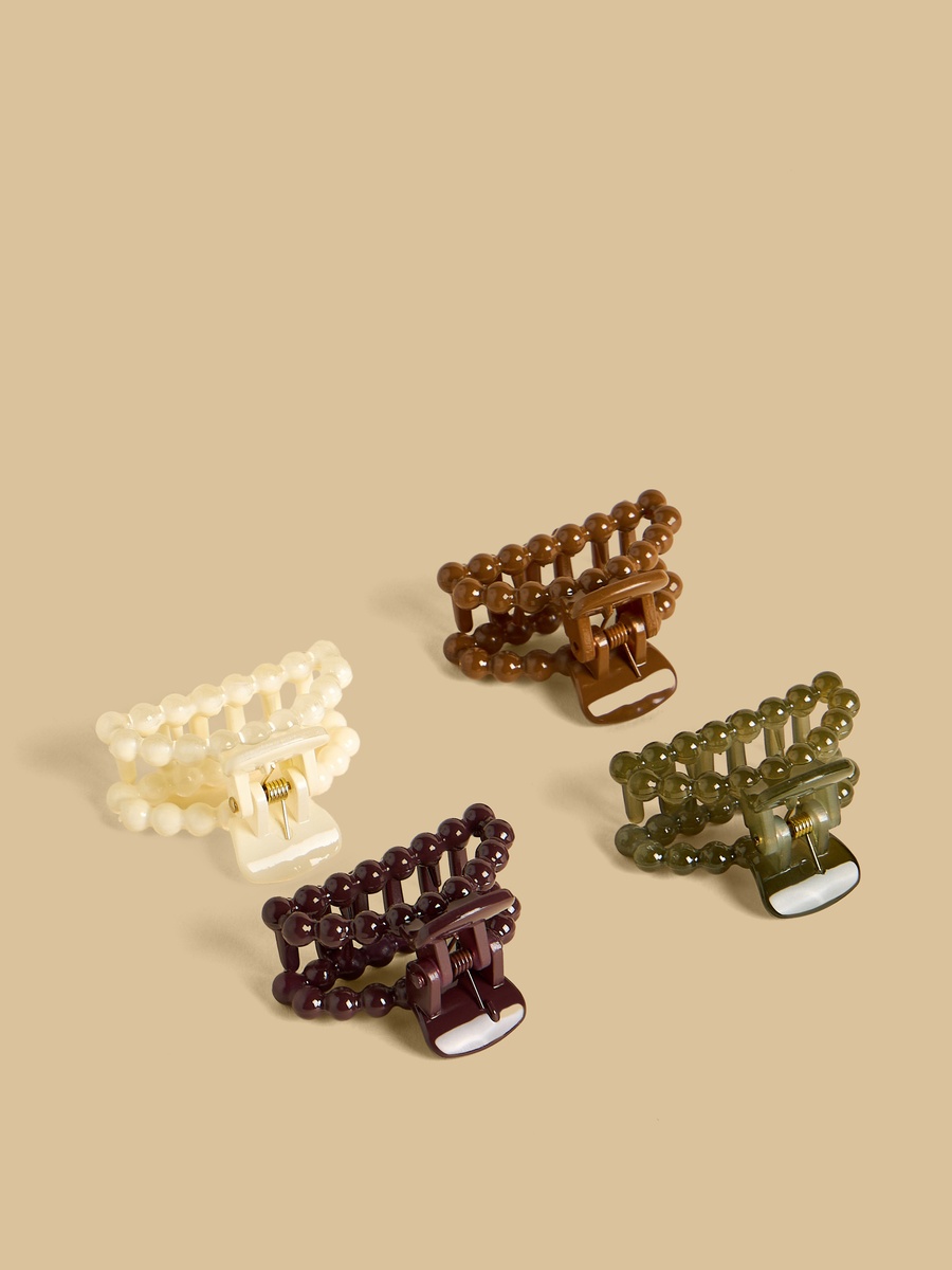 Pack of 4 - Textured Hair Clamp