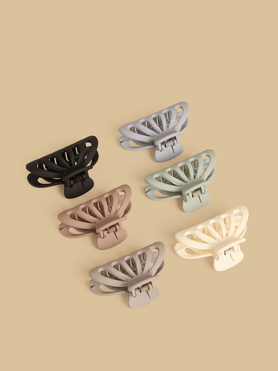 Pack of 6 - Matte Hair Clamp
