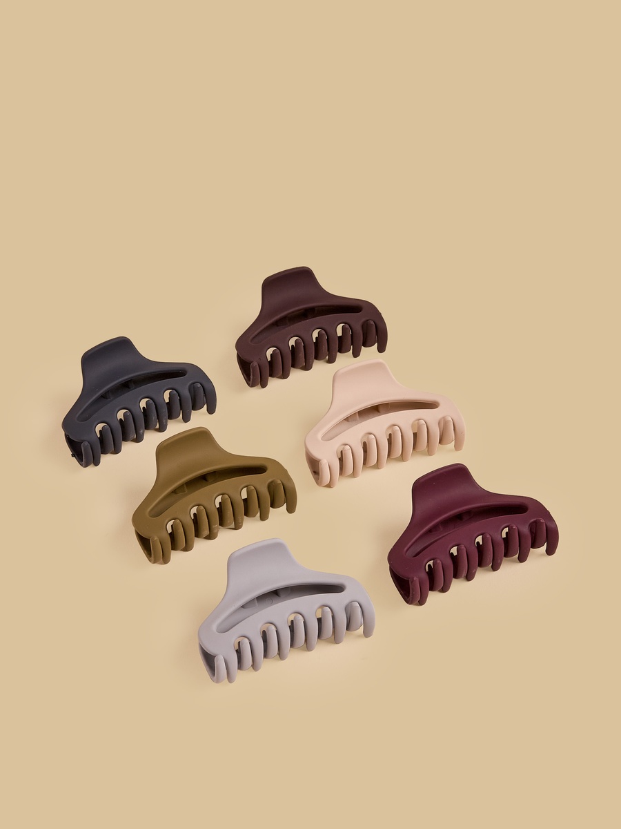 Pack of 6 - Matte Hair Clamps