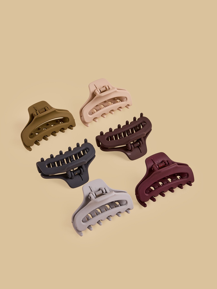 Pack of 6 - Matte Hair Clamps