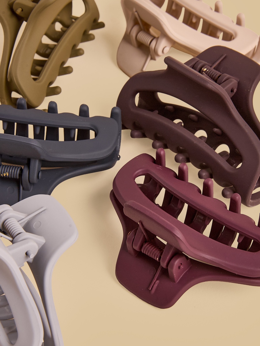 Pack of 6 - Matte Hair Clamps