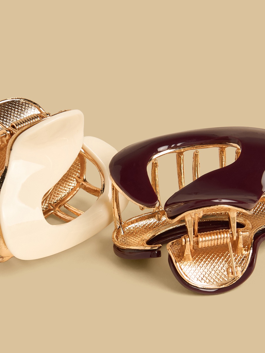 Pack of 2 - Metallic Hair Clamp