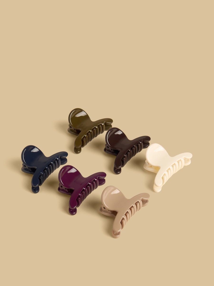 Pack of 6 - Matte Hair Clamp