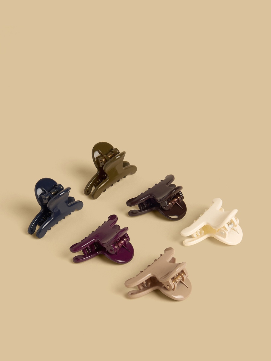Pack of 6 - Matte Hair Clamp