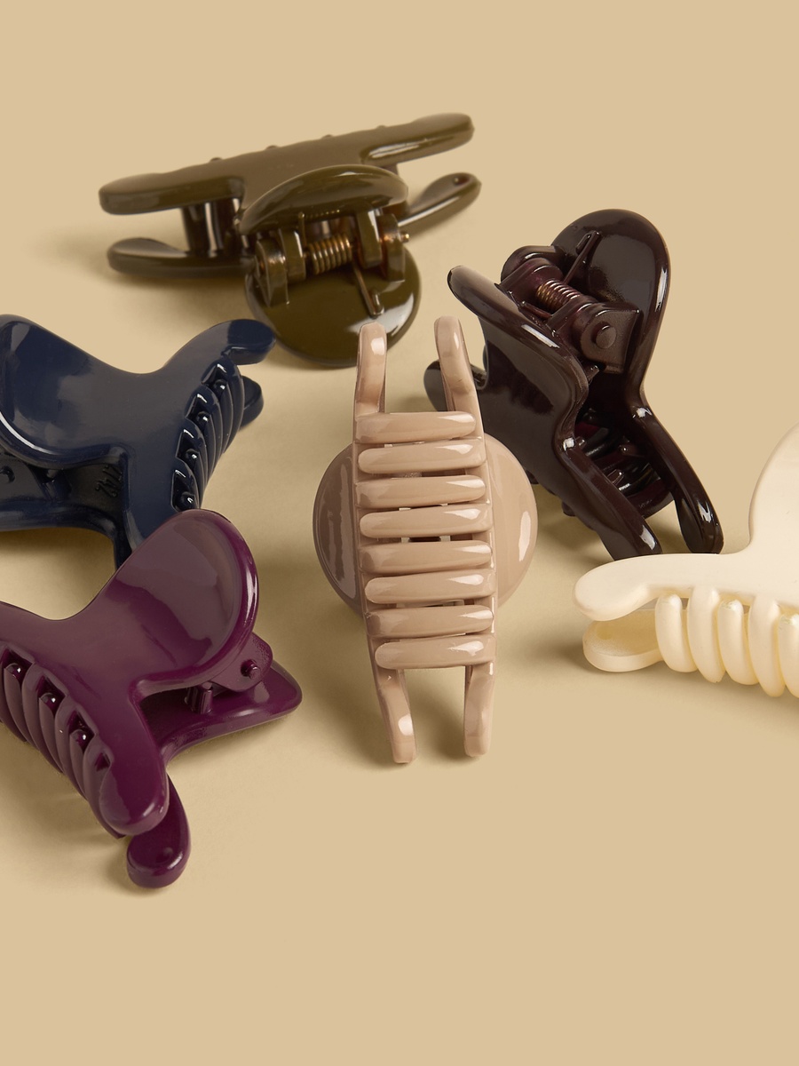 Pack of 6 - Matte Hair Clamp