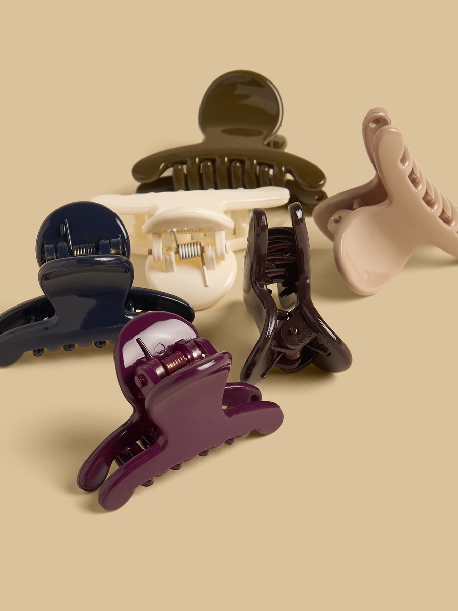 Pack of 6 - Matte Hair Clamp