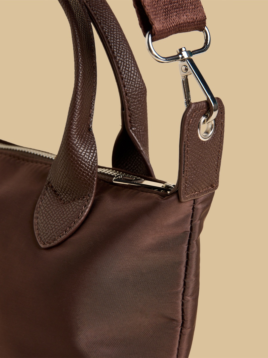 Textured Crossbody Bag with Detachable Strap